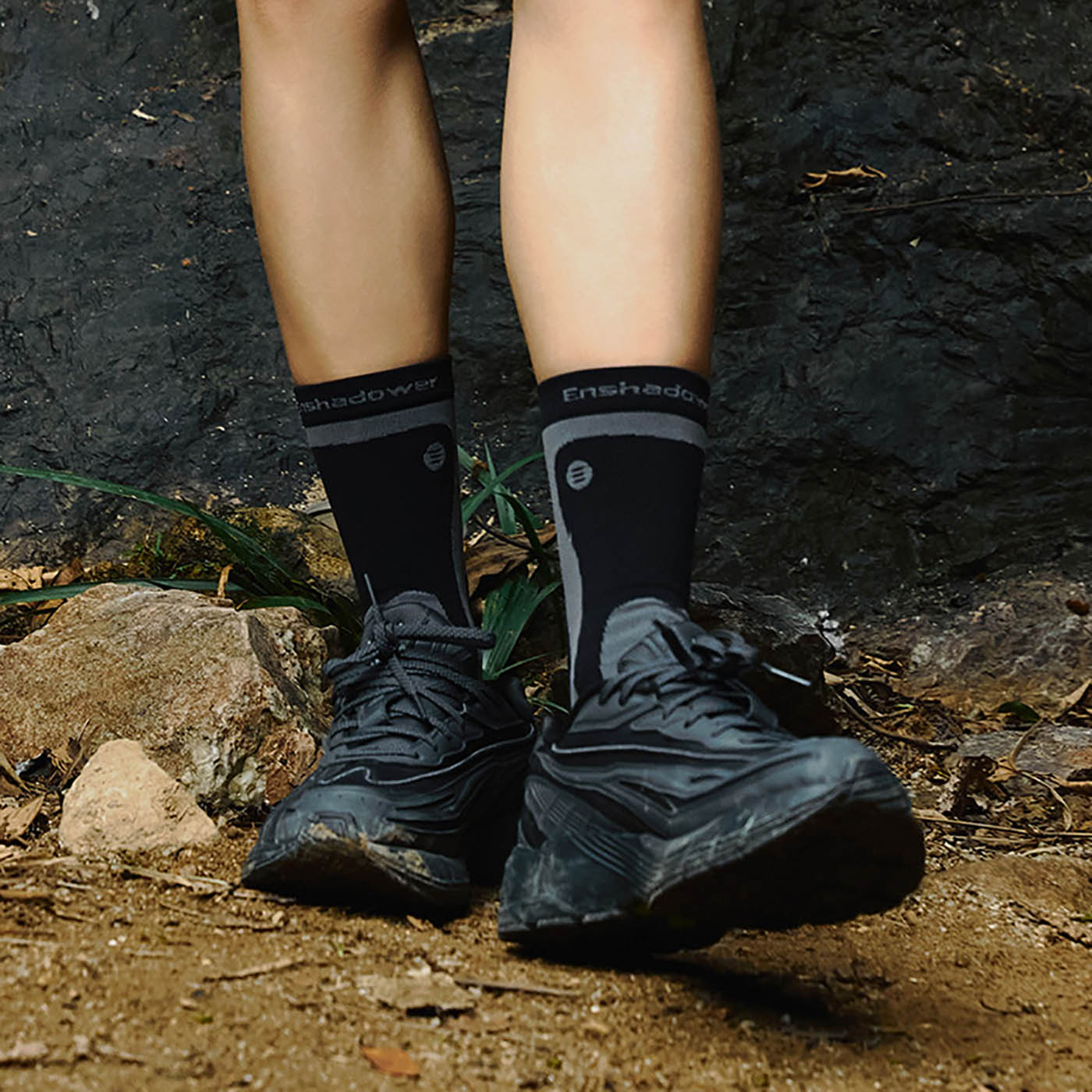 Enshadower Modern Socks, One Size / Black