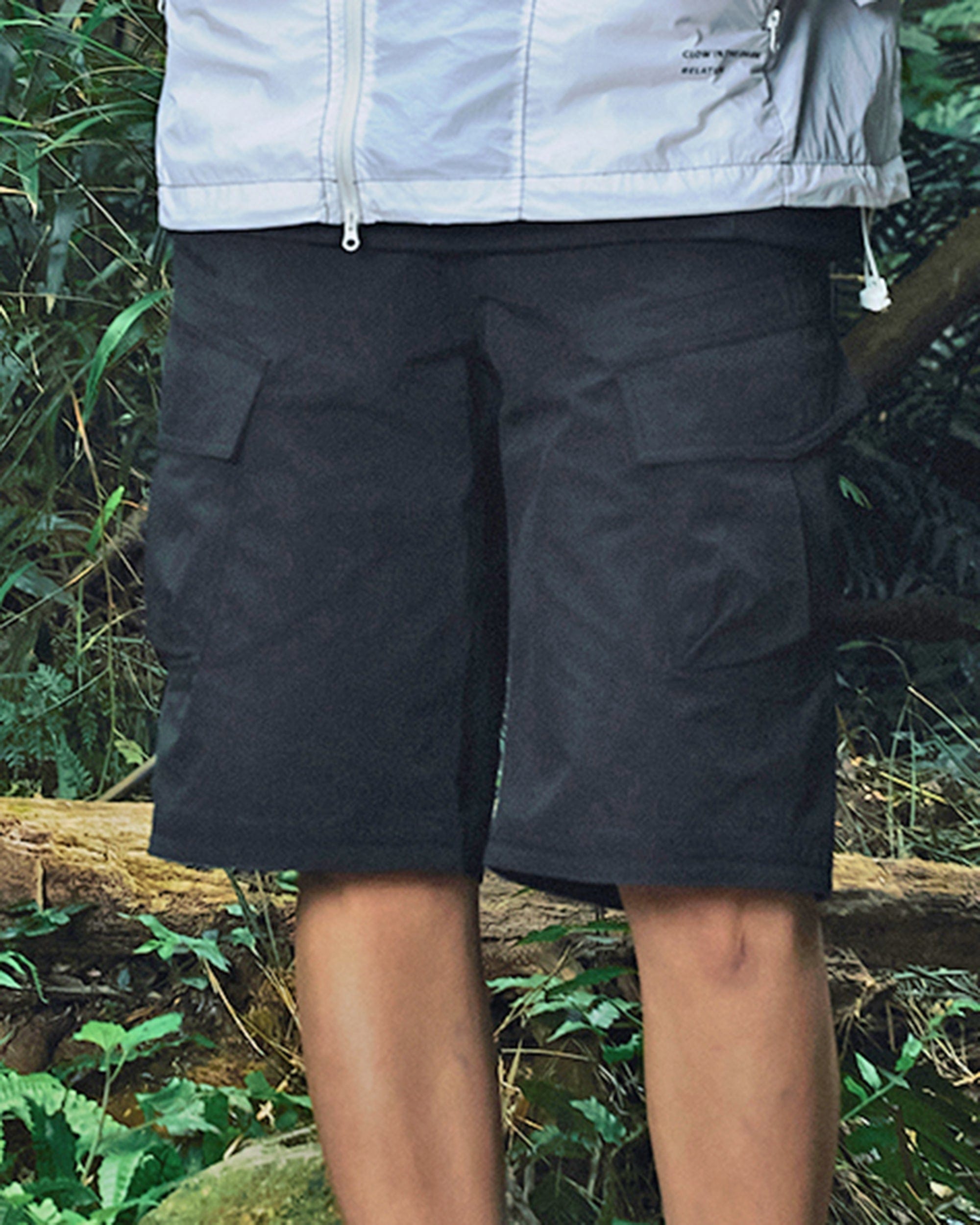 ENSHADOWER Modern Large Pocket Logo Shorts, premium urban and streetwear designers apparel on PROJECTISR.com, ENSHADOWER