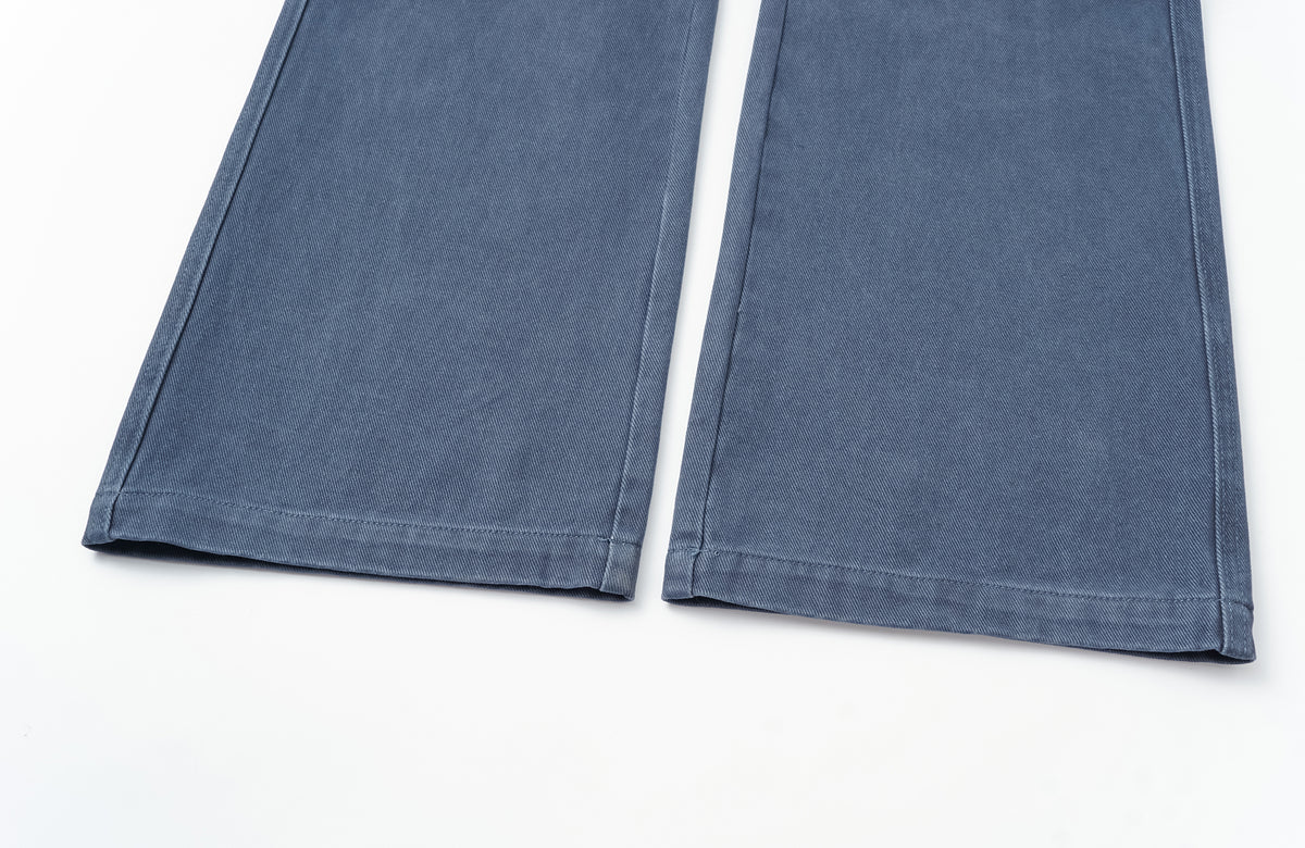 ELETEIZE Washed Floral-Waist Cargo Trousers