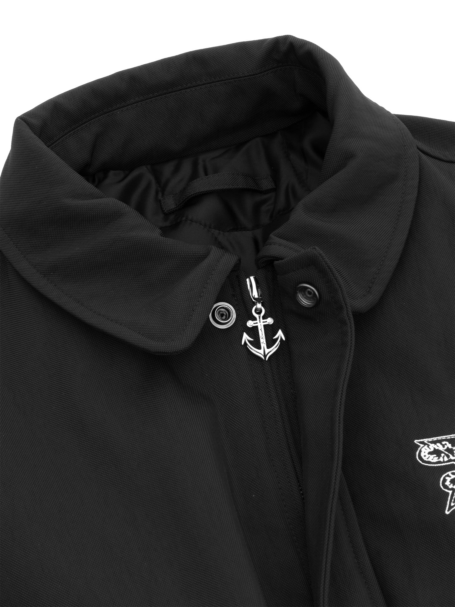 IN EXISTENCE Anchor Zip Embroidered Patch Bomber