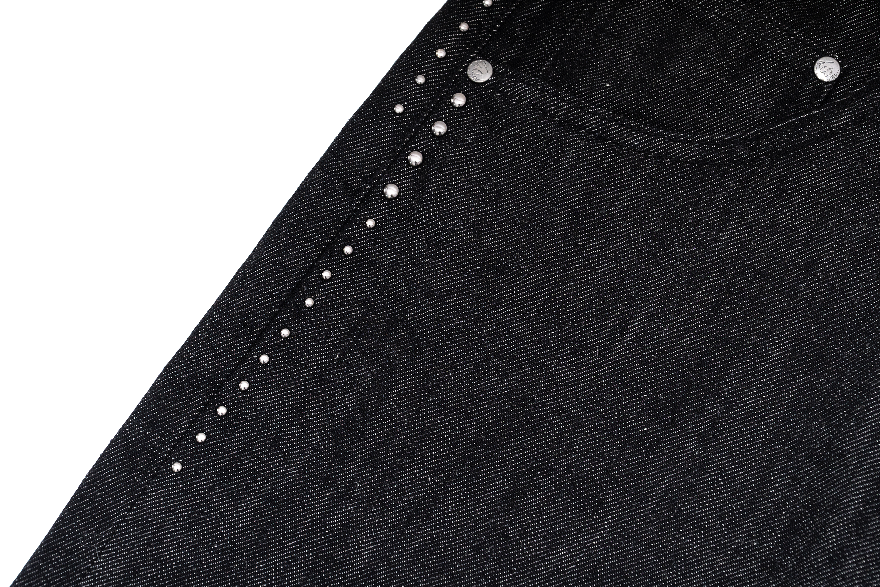 IN EXISTENCE Mulberry Silk Studded Straight-Leg Jeans