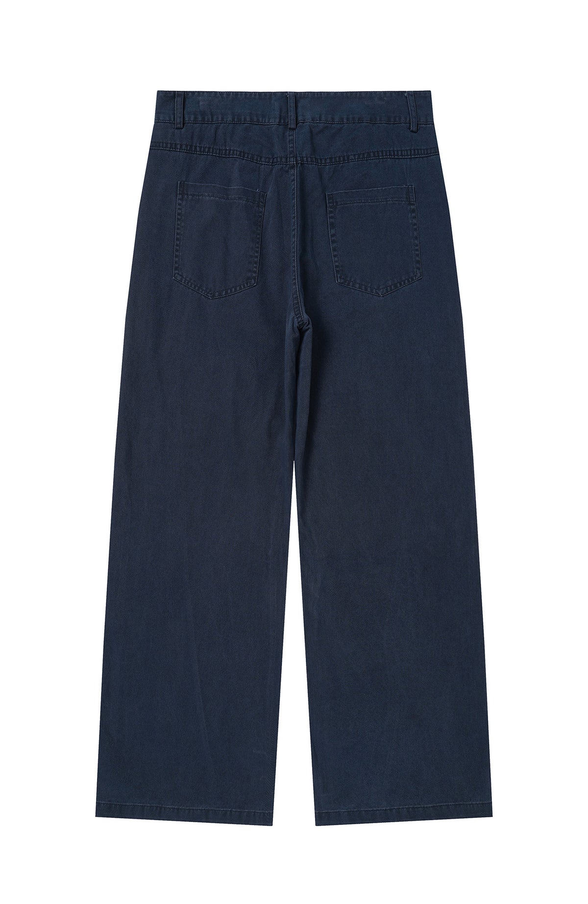 BOTANICA Retro Washed Pleated Straight-Leg Jeans