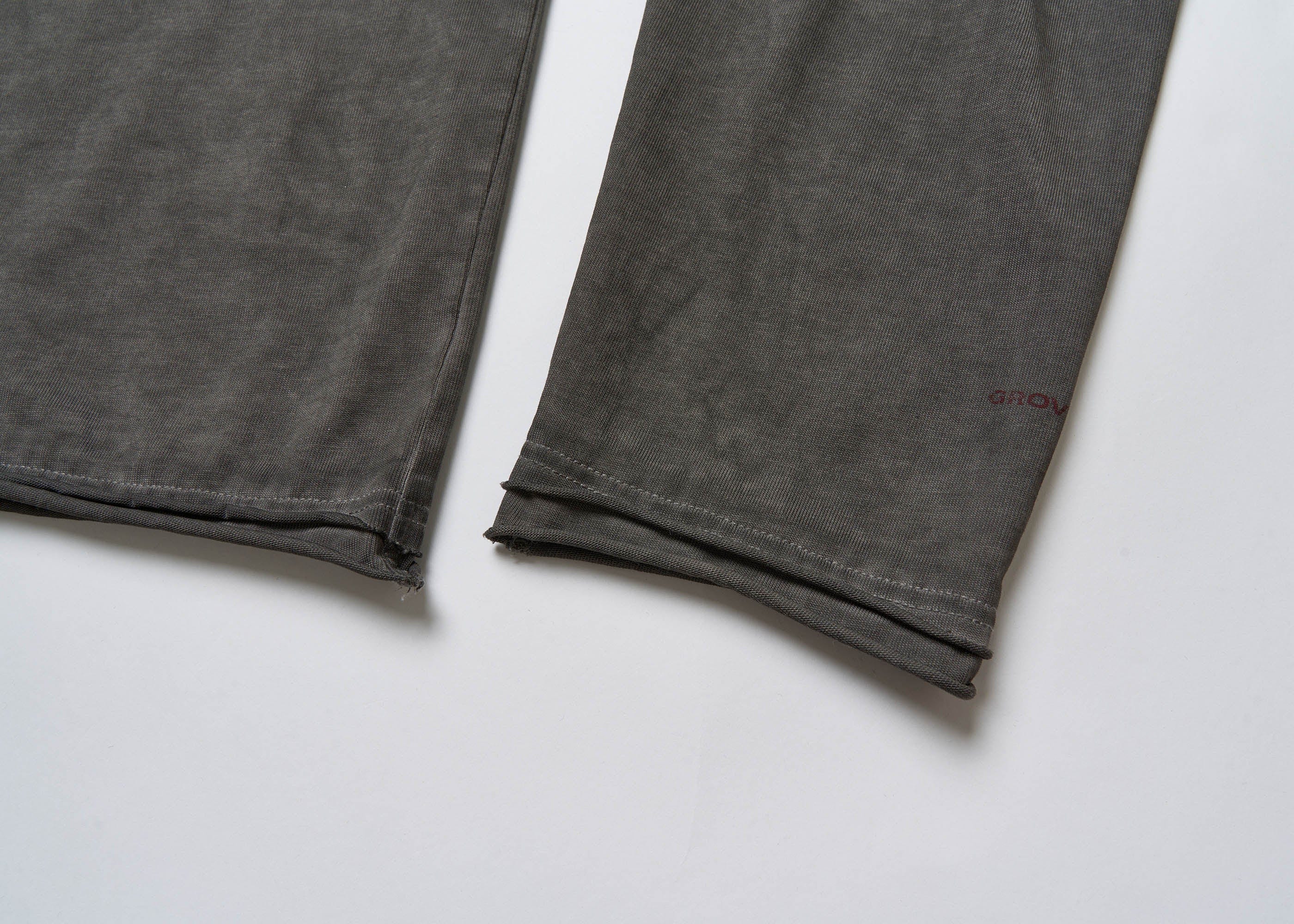 SAVAGEGROWTHWORLD Distressed Cross-Stitched Henley Shirt, premium urban and streetwear designers apparel on PROJECTISR.com, SAVAGEGROWTHWORLD