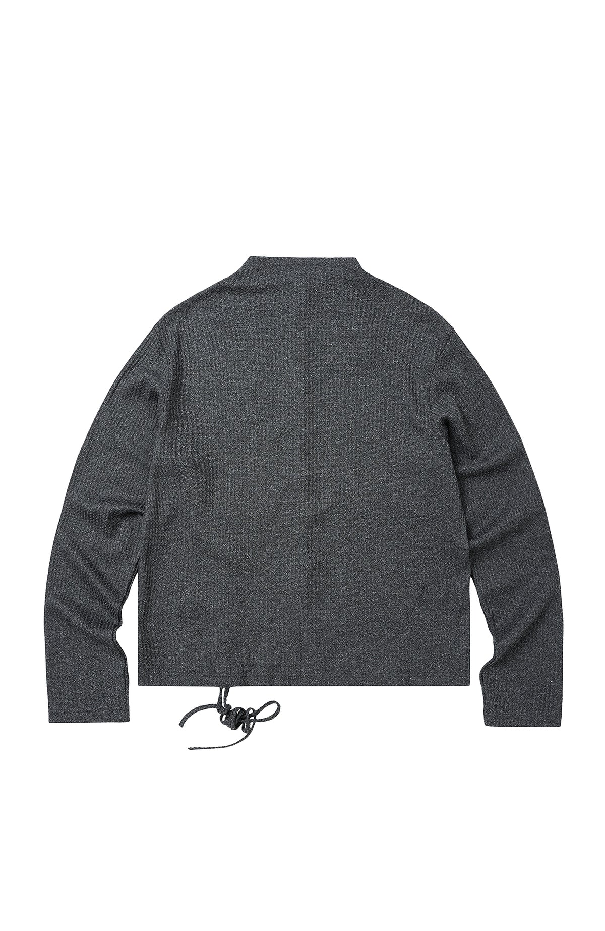 BOTANICA Drawstring Mock-Neck Long-Sleeve Tee