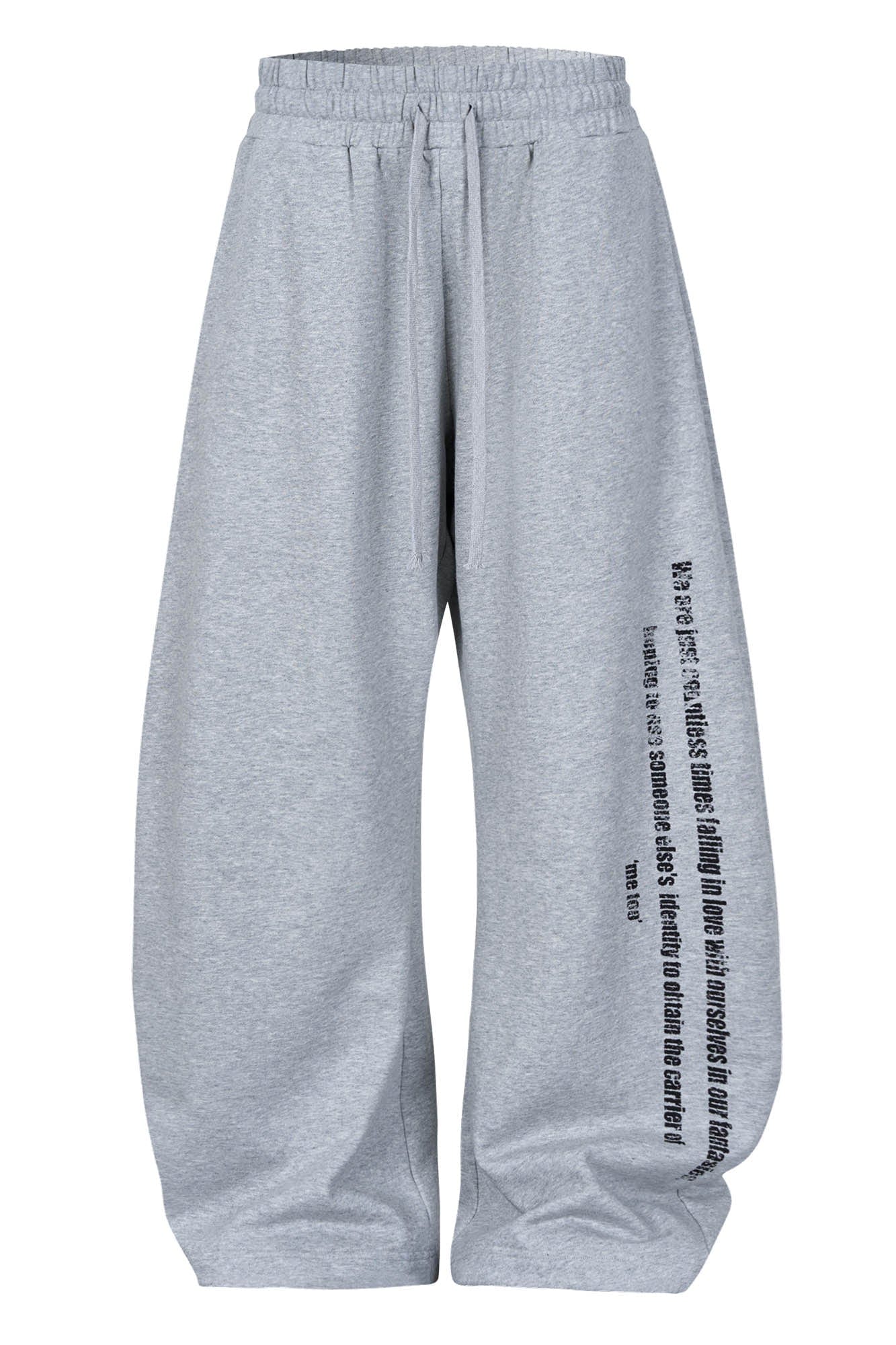 SAVAGEGROWTHWORLD Slogan Curved Drawstring Sweatpants, premium urban and streetwear designers apparel on PROJECTISR.com, SAVAGEGROWTHWORLD