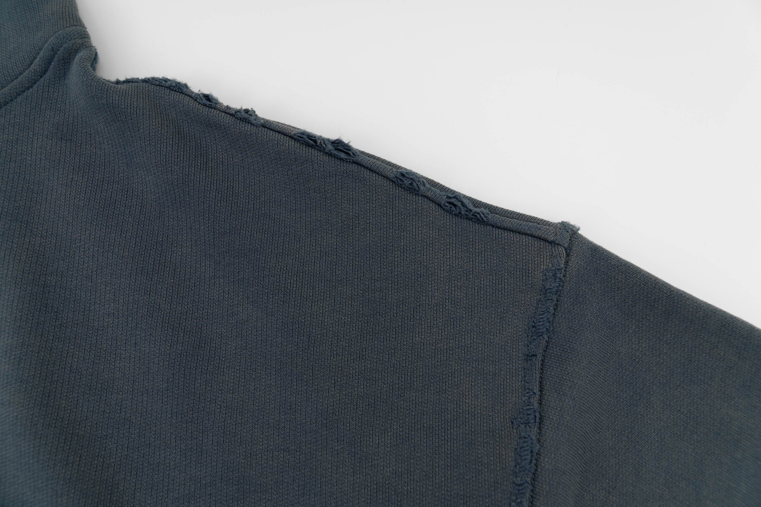 IN EXISTENCE Washed Frayed Graphic Hoodie, premium urban and streetwear designers apparel on PROJECTISR.com, IN EXISTENCE