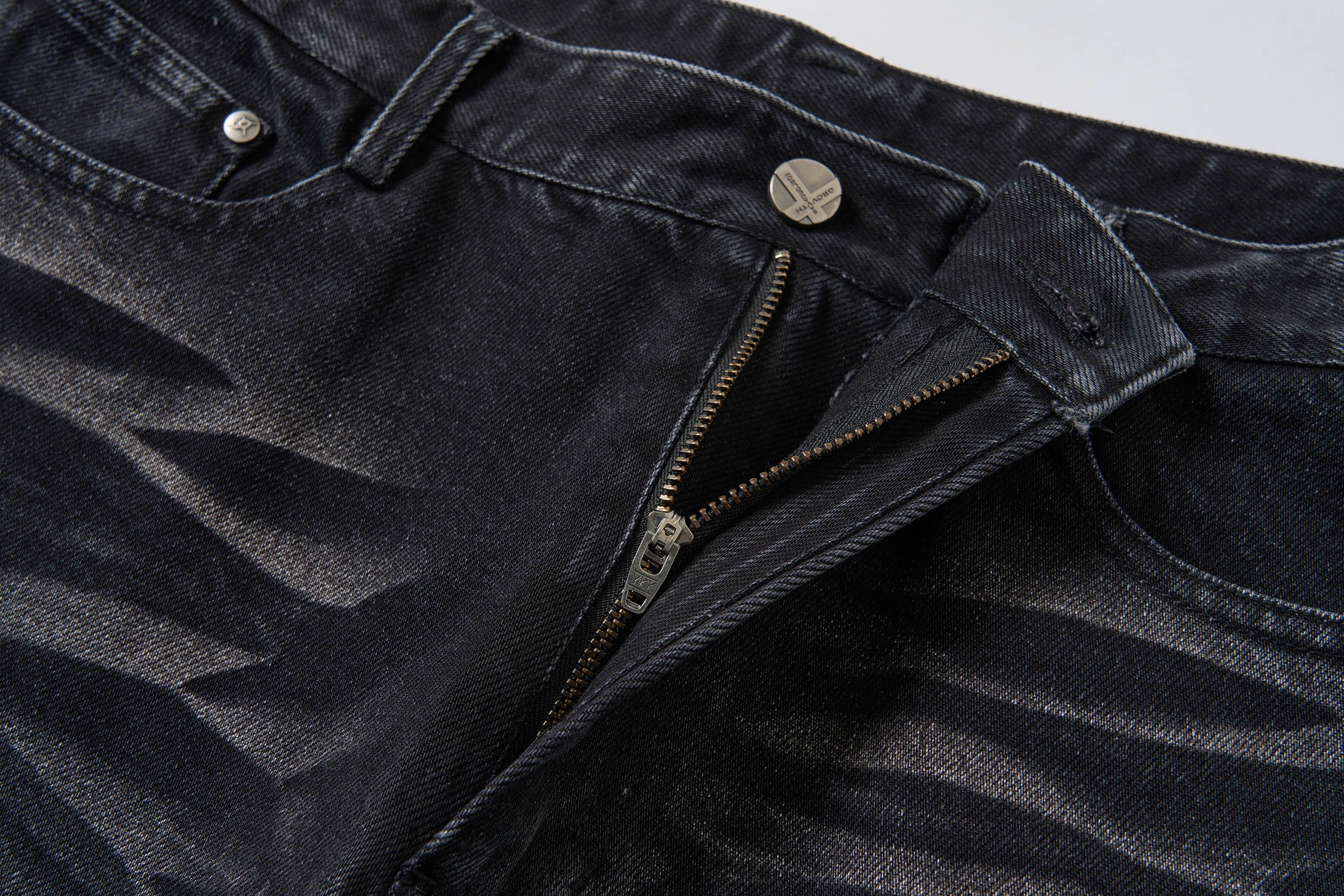 SAVAGEGROWTHWORLD Arc-Paneled Washed Oversized Balloon Jeans, premium urban and streetwear designers apparel on PROJECTISR.com, SAVAGEGROWTHWORLD