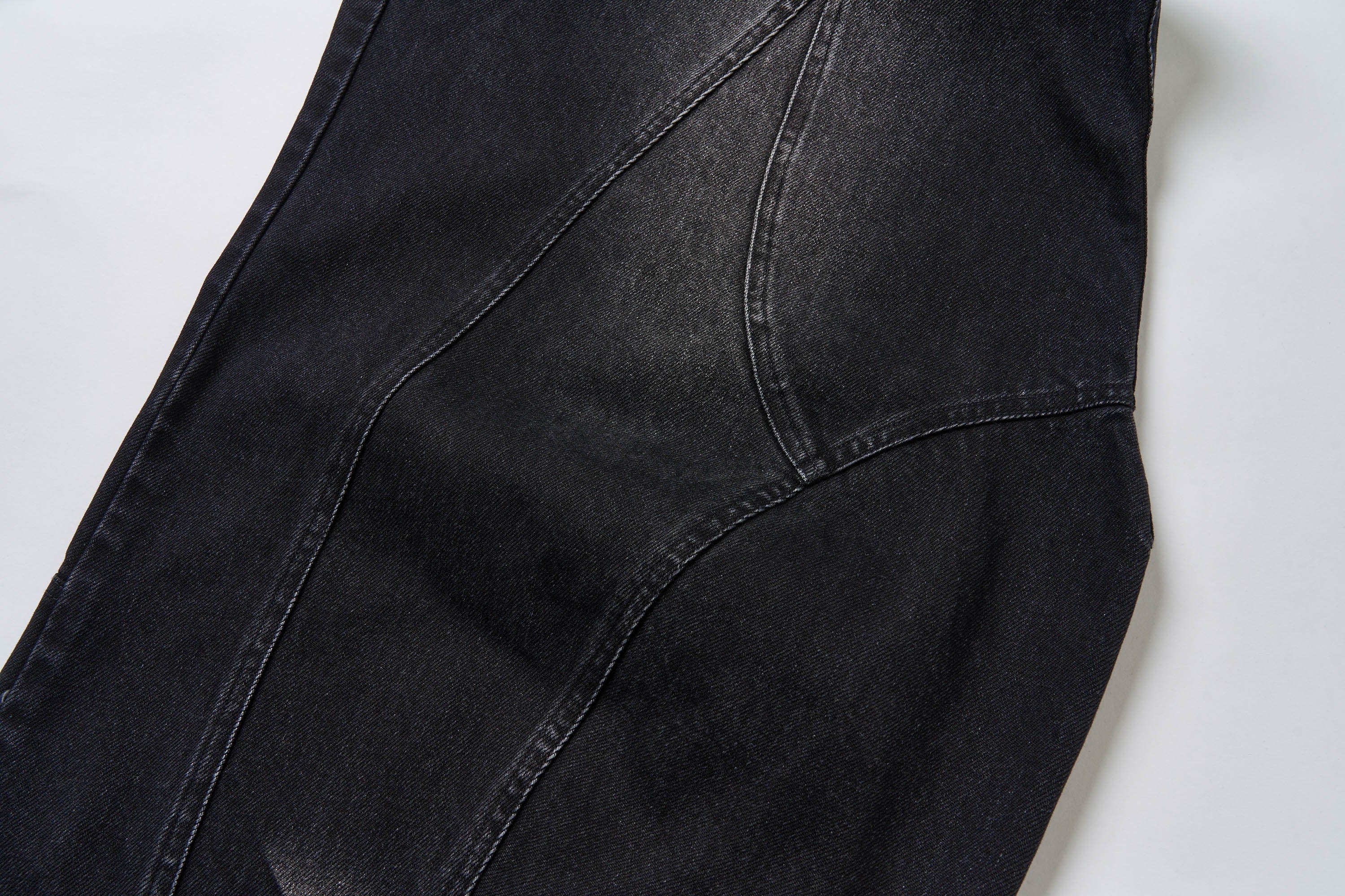 SAVAGEGROWTHWORLD Arc-Paneled Washed Oversized Balloon Jeans, premium urban and streetwear designers apparel on PROJECTISR.com, SAVAGEGROWTHWORLD