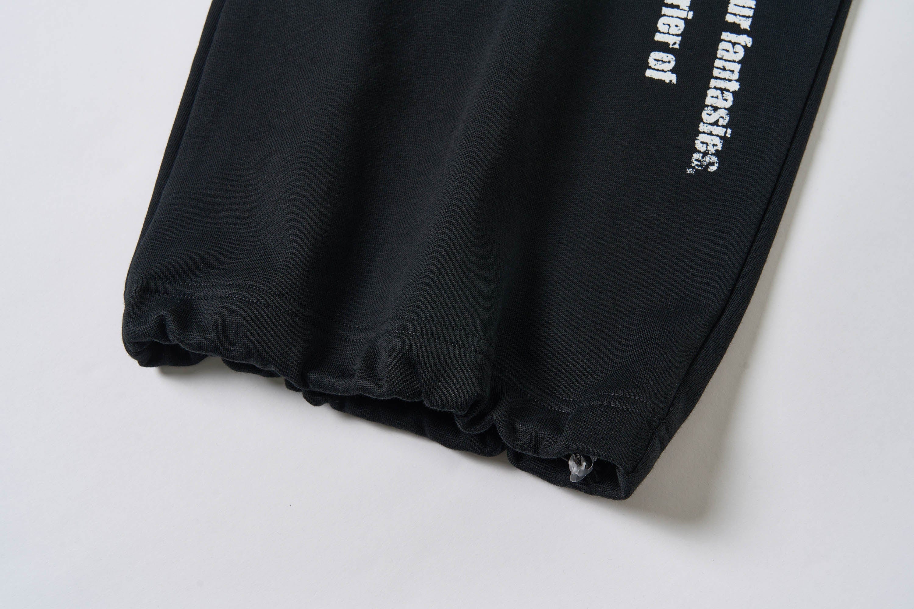 SAVAGEGROWTHWORLD Slogan Curved Drawstring Sweatpants, premium urban and streetwear designers apparel on PROJECTISR.com, SAVAGEGROWTHWORLD