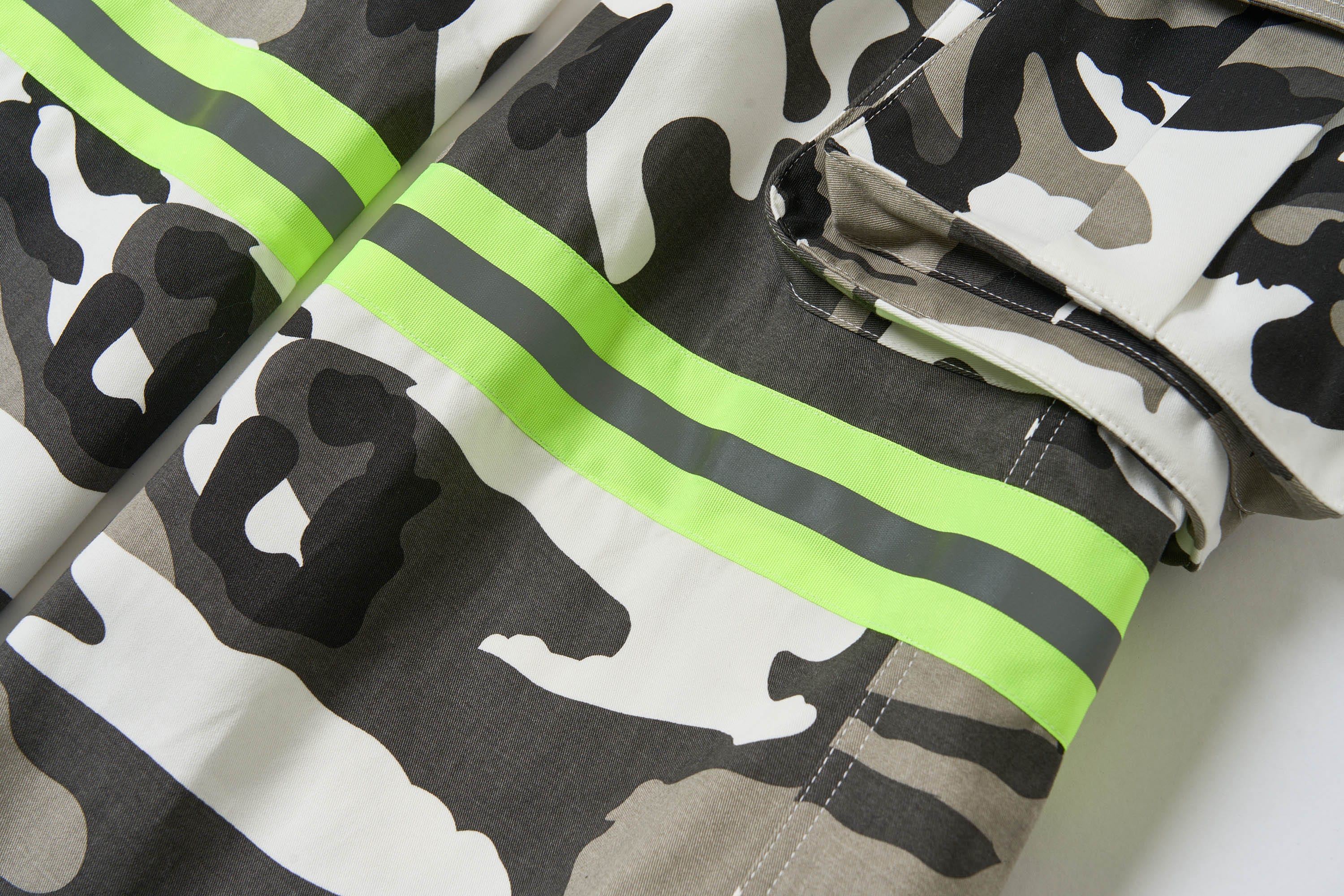 SAVAGEGROWTHWORLD Camo Reflective Multi-Pocket Cargo Pants, premium urban and streetwear designers apparel on PROJECTISR.com, SAVAGEGROWTHWORLD