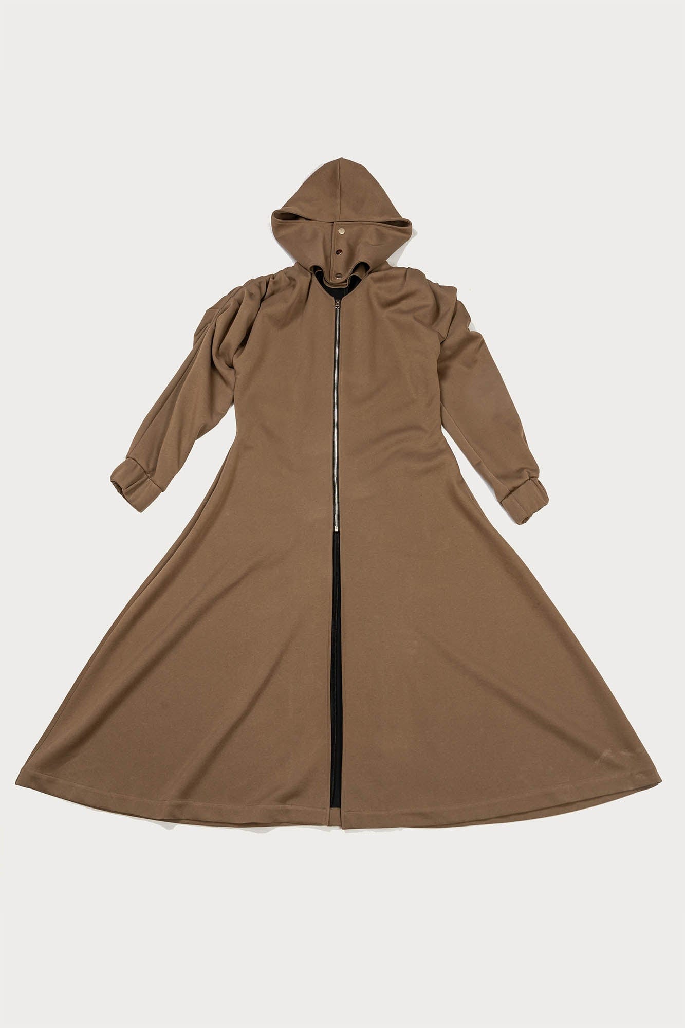 KADAKADA Hooded Pleated Shoulder Cloak, premium urban and streetwear designers apparel on PROJECTISR.com, KADAKADA