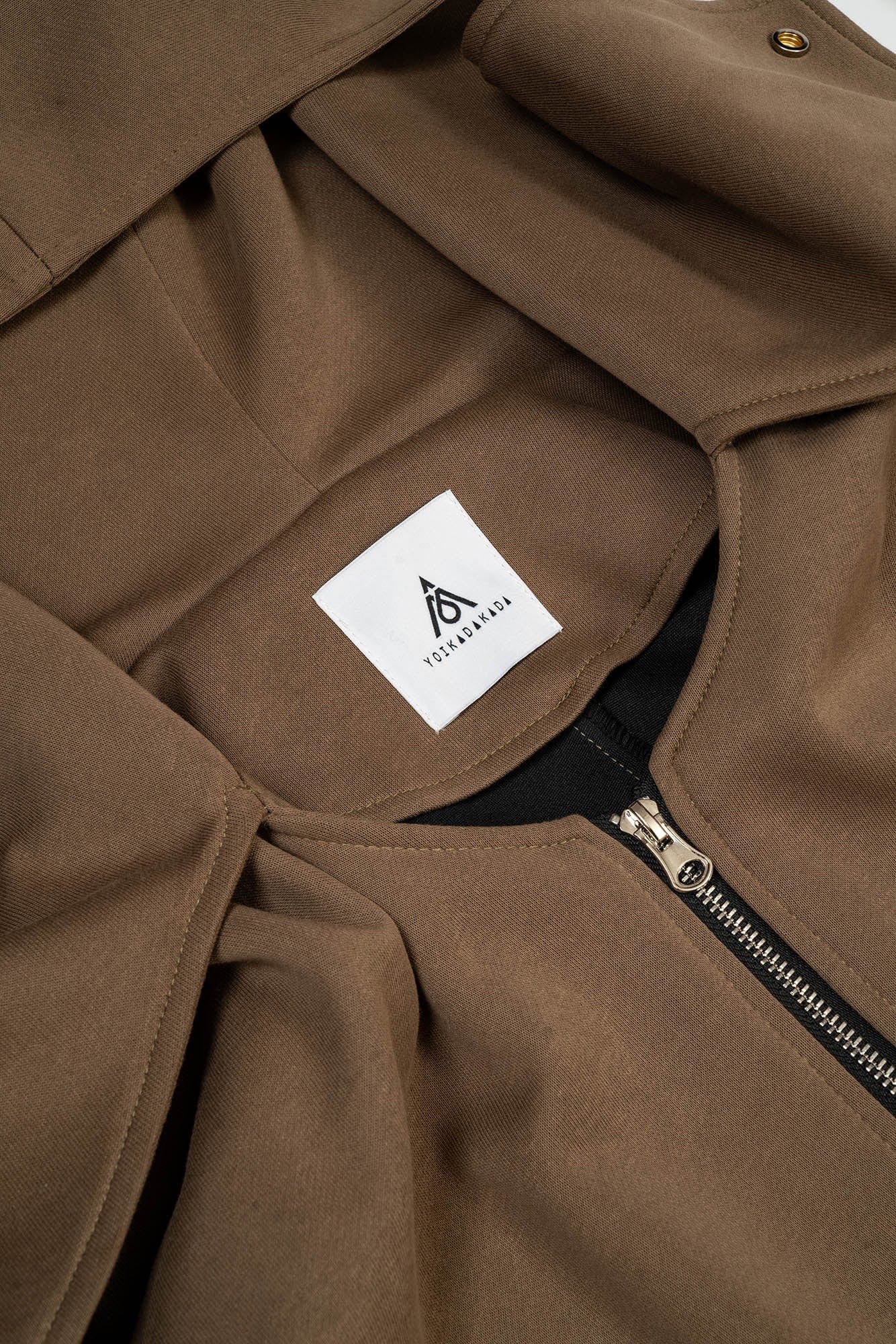 KADAKADA Hooded Pleated Shoulder Cloak, premium urban and streetwear designers apparel on PROJECTISR.com, KADAKADA