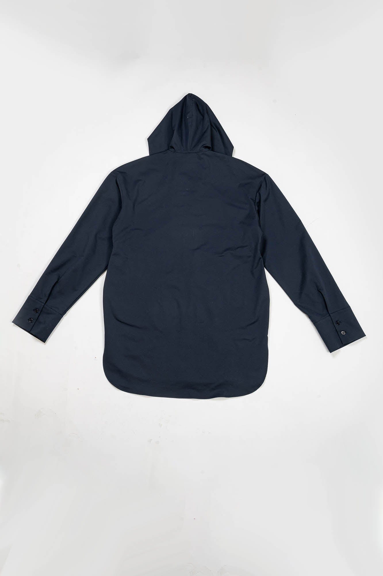 KADAKADA X-Ray Hooded Scarf Longline Shirt, premium urban and streetwear designers apparel on PROJECTISR.com, KADAKADA