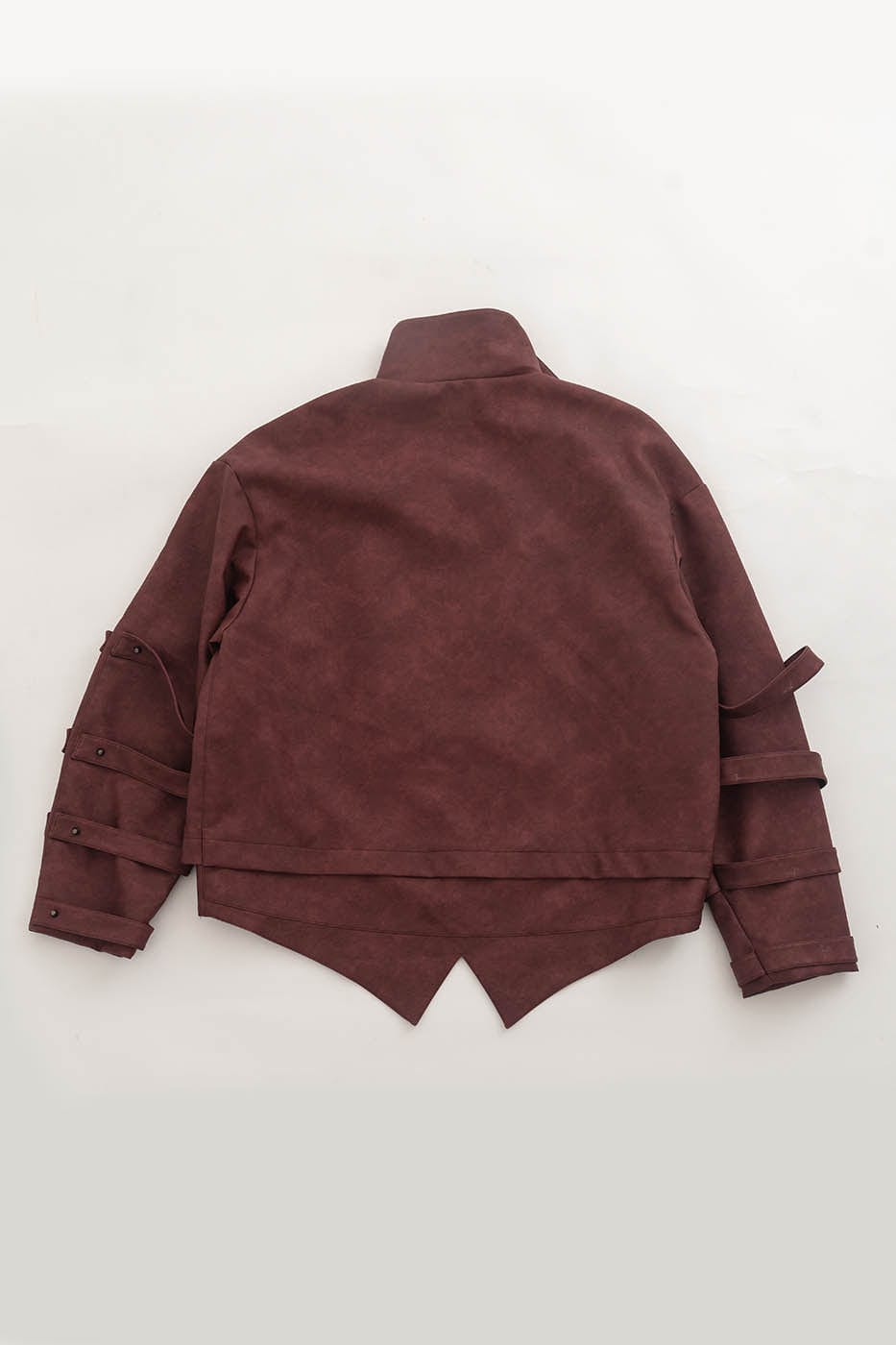 KADAKADA Swallowtail Rivet Zipper Faux Leather Jacket, premium urban and streetwear designers apparel on PROJECTISR.com, KADAKADA