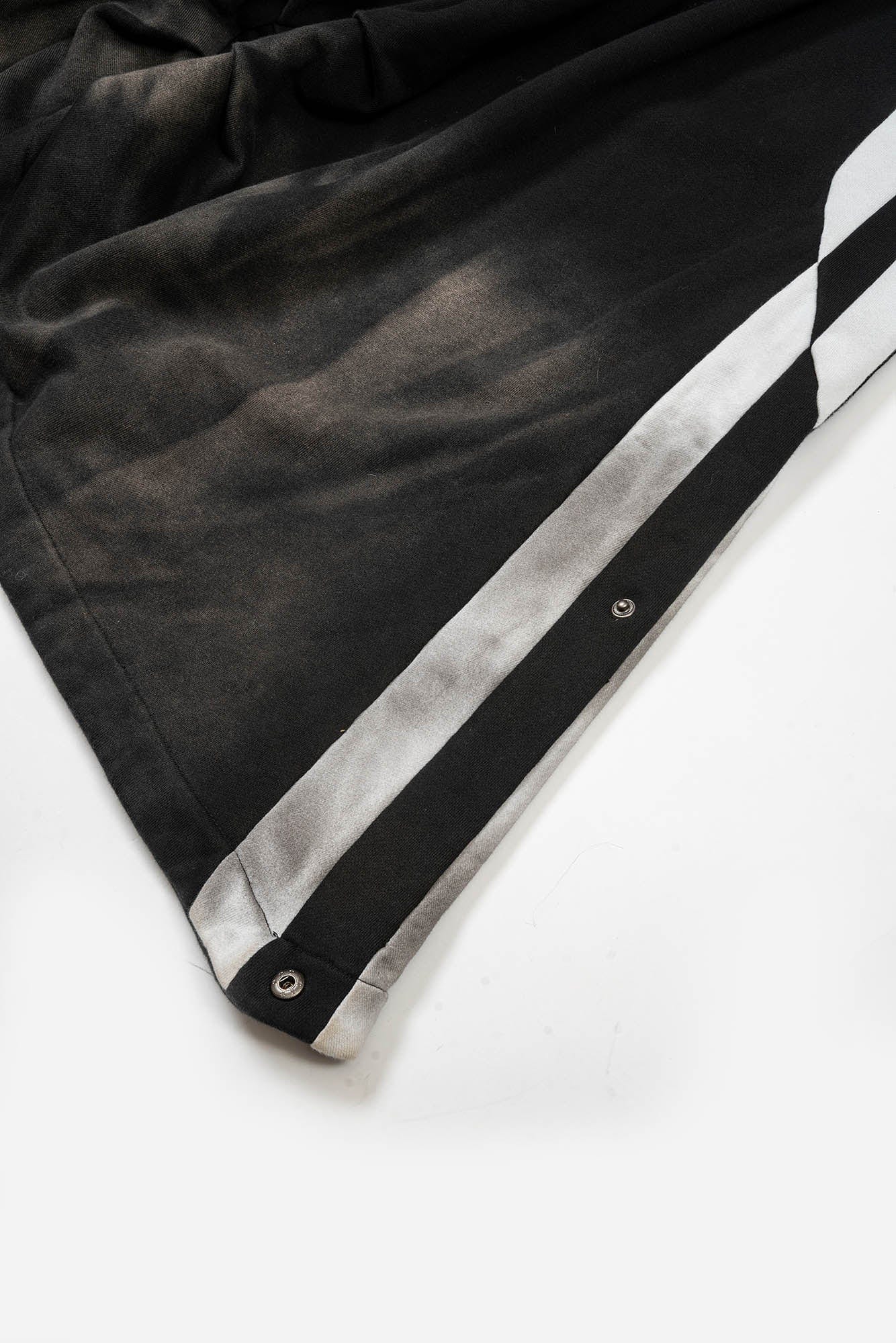 KADAKADA Distressed Three-Stripe Wide-Leg Track Pants, premium urban and streetwear designers apparel on PROJECTISR.com, KADAKADA