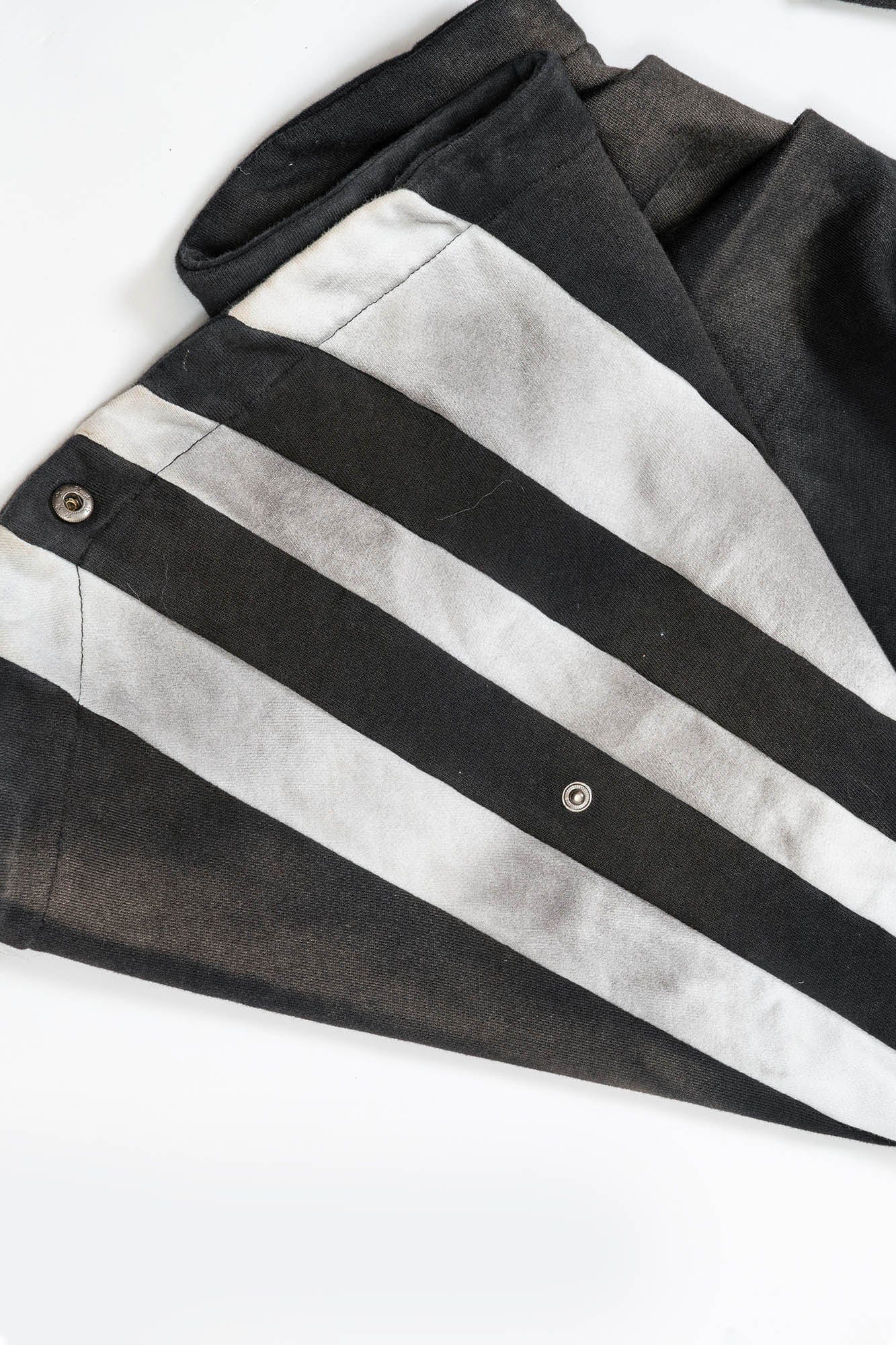 KADAKADA Distressed Three-Stripe Wide-Leg Track Pants, premium urban and streetwear designers apparel on PROJECTISR.com, KADAKADA
