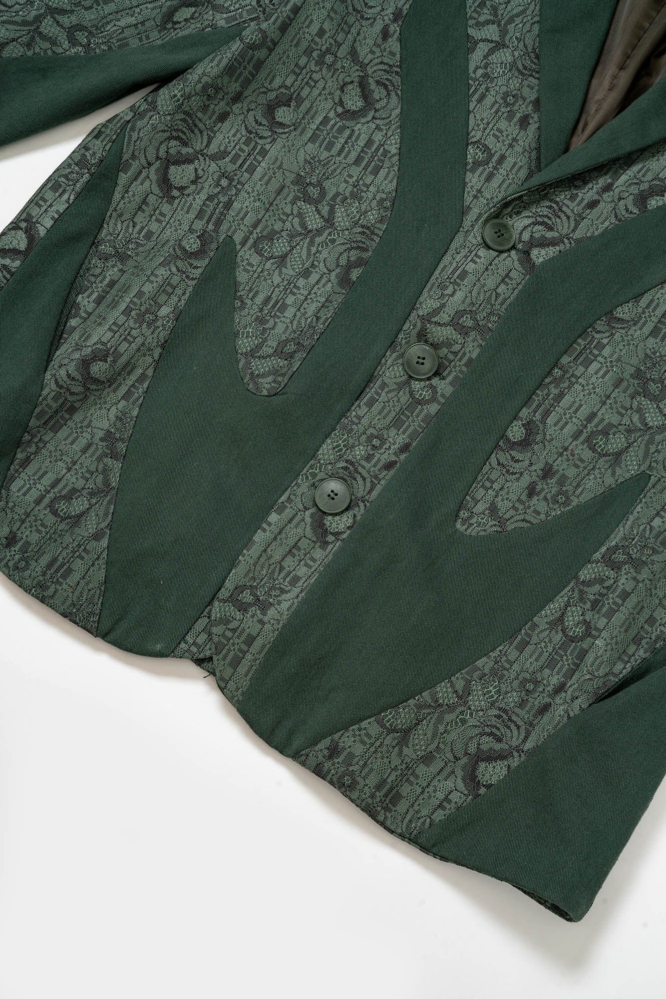 KADAKADA Floral Lace Patchwork Blazer, premium urban and streetwear designers apparel on PROJECTISR.com, KADAKADA