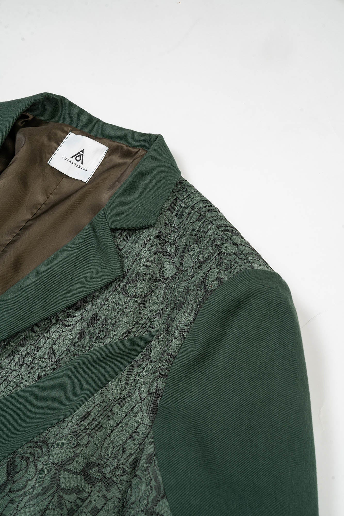 KADAKADA Floral Lace Patchwork Blazer, premium urban and streetwear designers apparel on PROJECTISR.com, KADAKADA