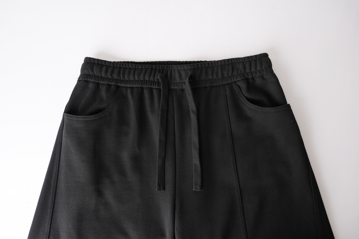 ORGANIC EMOTION Asymmetrical Spliced Drawstring Wide-Leg Pants