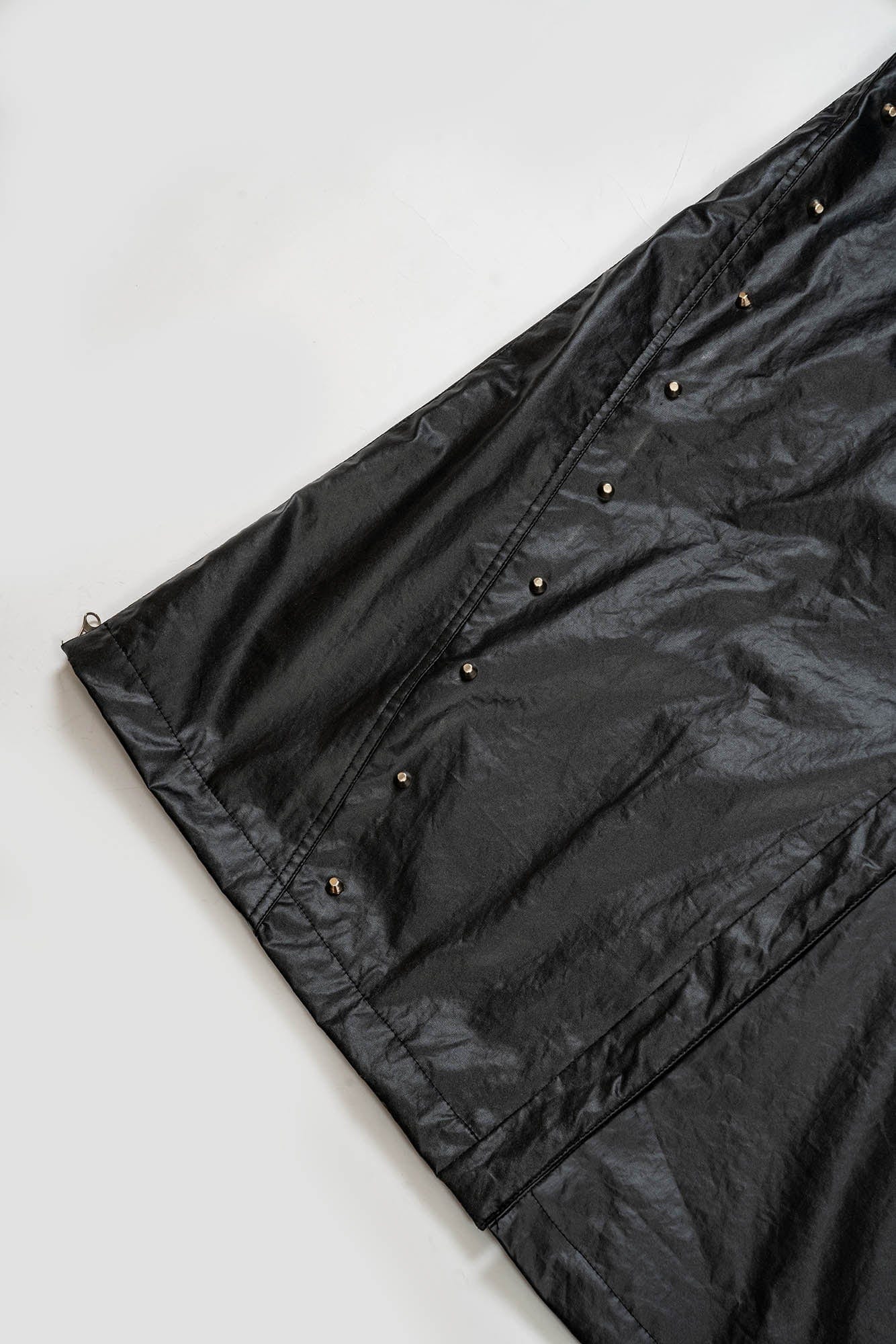 KADAKADA Side-Zipper Rivet Wrinkled Trench Coat, premium urban and streetwear designers apparel on PROJECTISR.com, KADAKADA