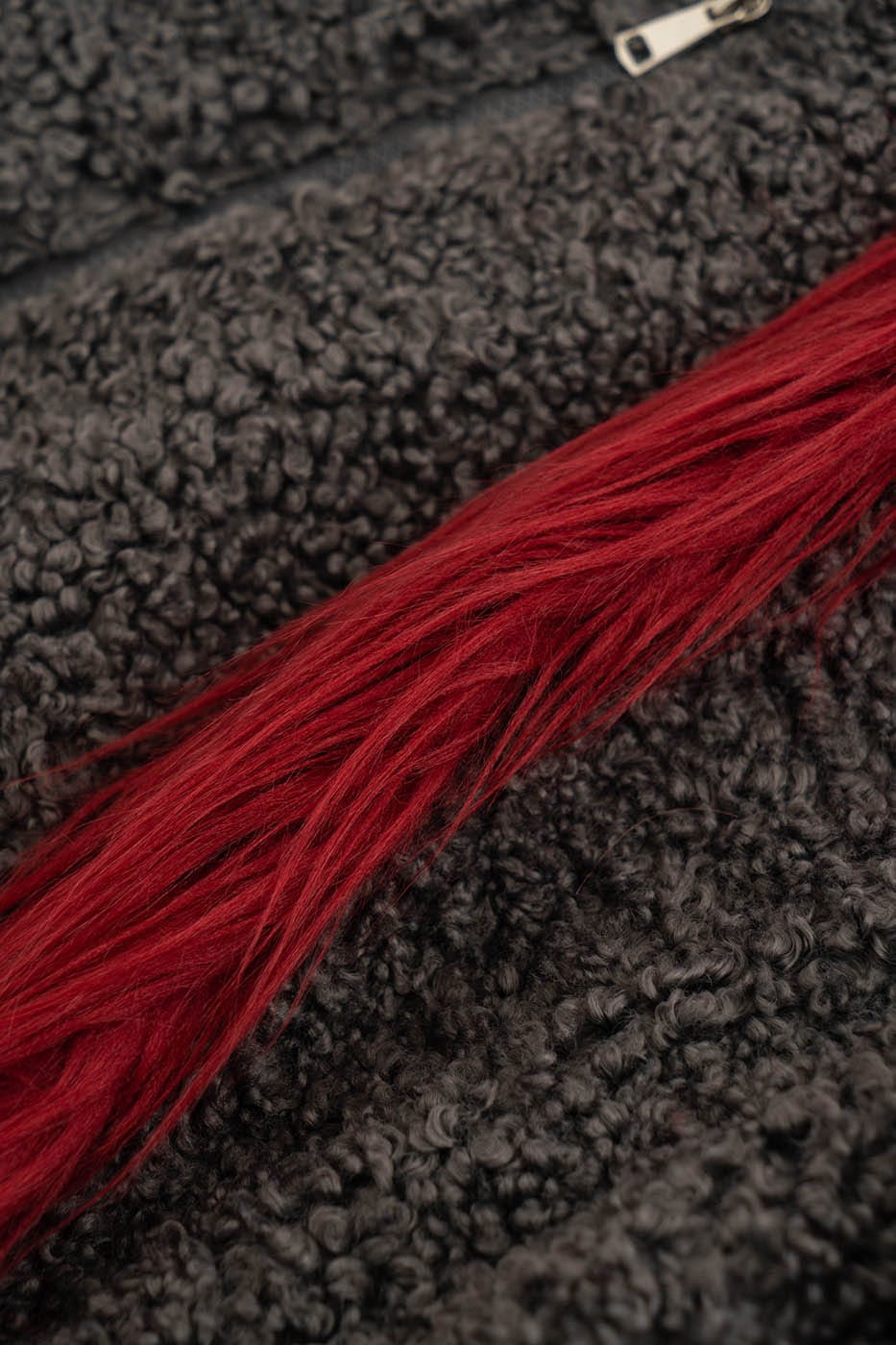 KADAKADA Faux Fur Spliced Oversized Fleece Jacket, premium urban and streetwear designers apparel on PROJECTISR.com, KADAKADA