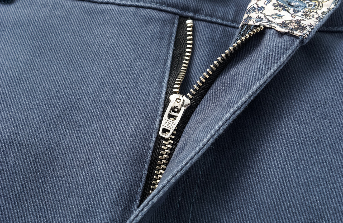 ELETEIZE Washed Floral-Waist Cargo Trousers