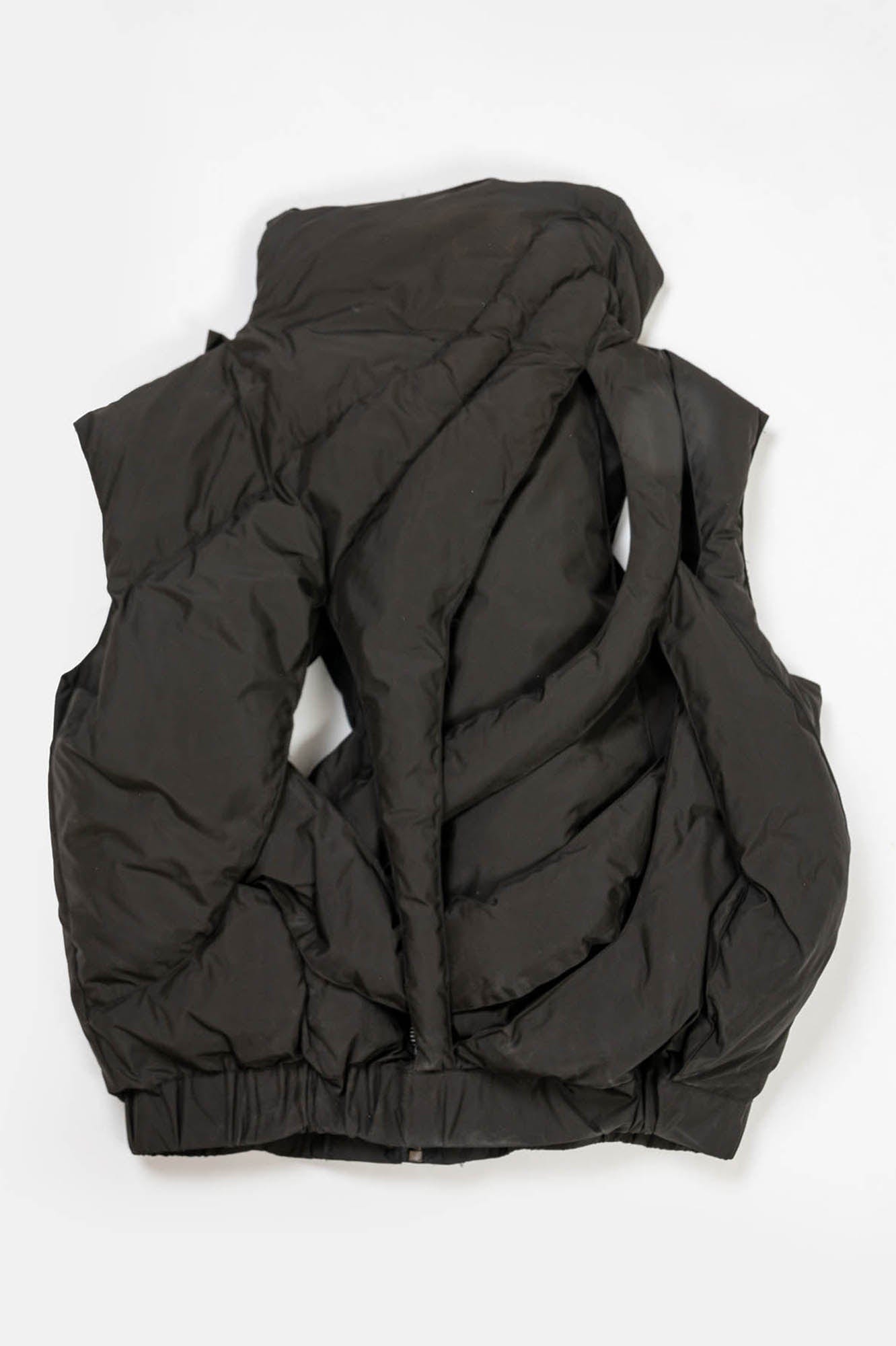 KADAKADA Hollow Out Cross Quilted Vest, premium urban and streetwear designers apparel on PROJECTISR.com, KADAKADA