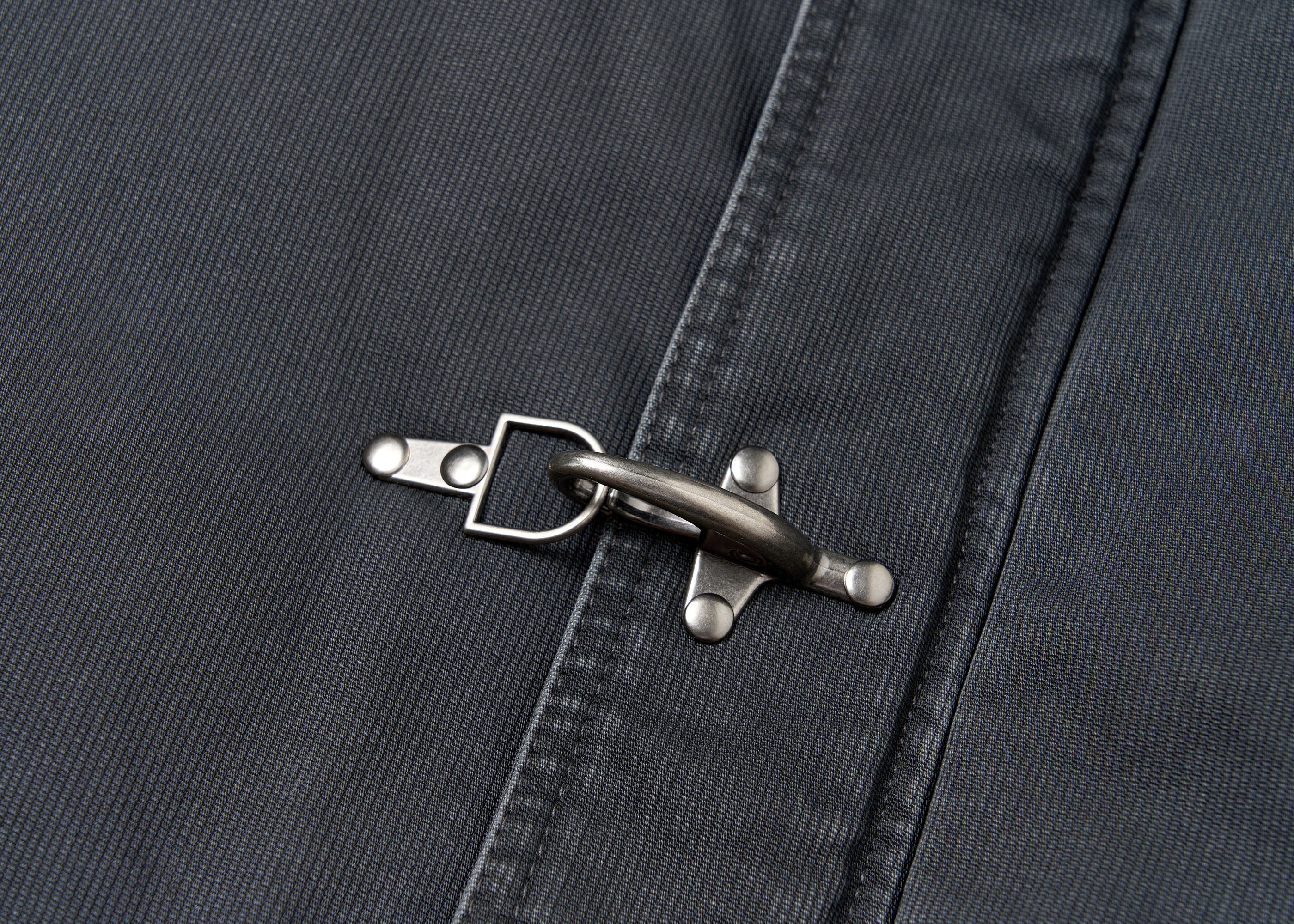 SAVAGEGROWTHWORLD Leather Collar Utility Puffer Jacket