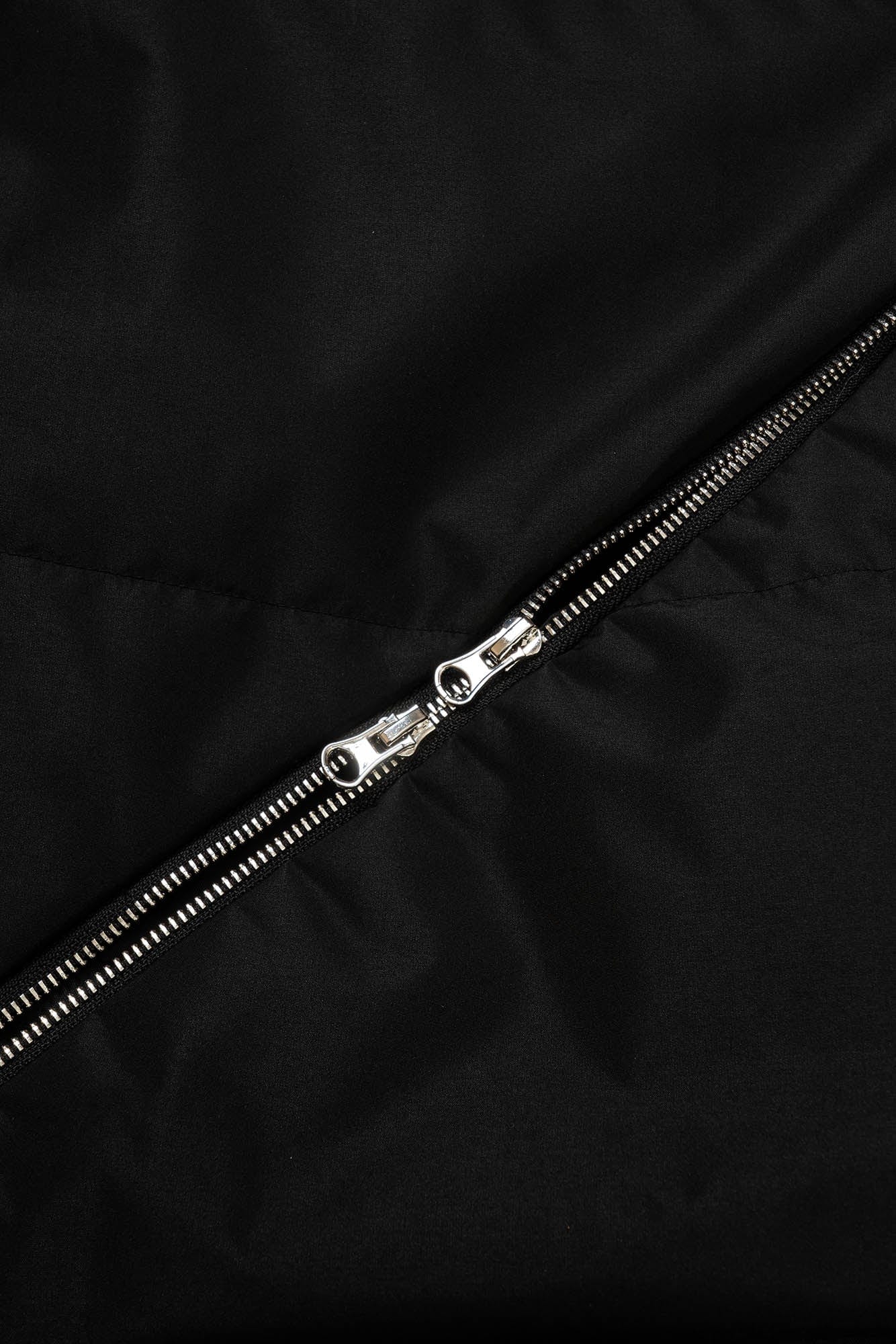 KADAKADA Curved Zipper Detachable-Hem Quilted Jacket, premium urban and streetwear designers apparel on PROJECTISR.com, KADAKADA