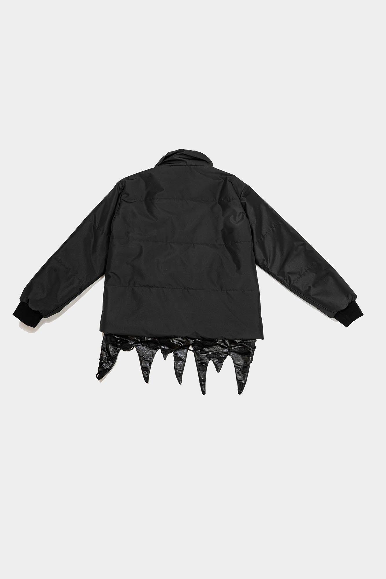 KADAKADA Curved Zipper Detachable-Hem Quilted Jacket, premium urban and streetwear designers apparel on PROJECTISR.com, KADAKADA