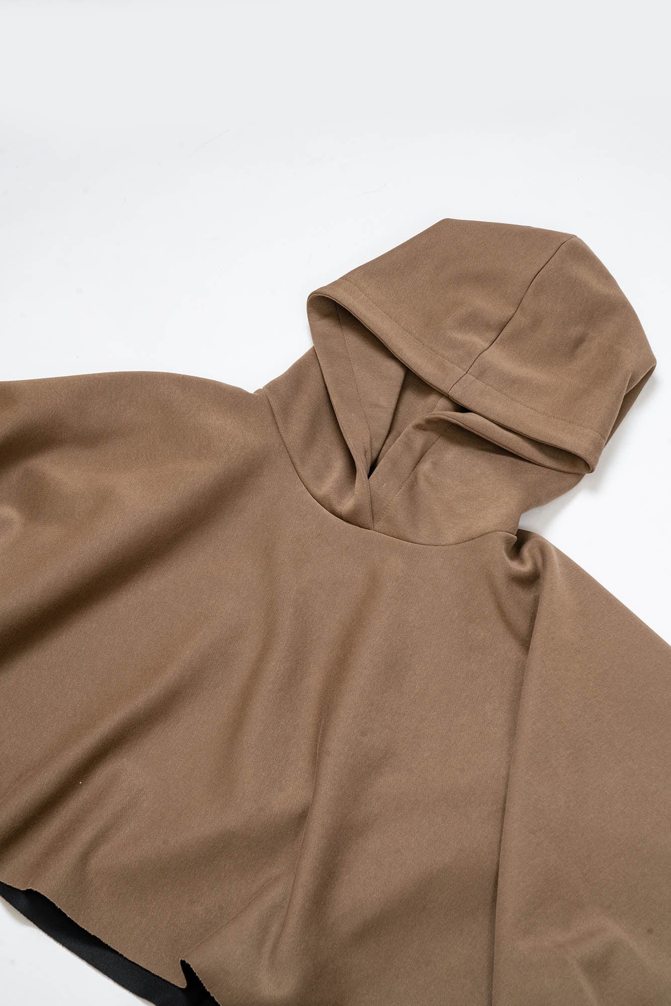 KADAKADA Hooded Glove-Sleeve Cropped Cape, premium urban and streetwear designers apparel on PROJECTISR.com, KADAKADA