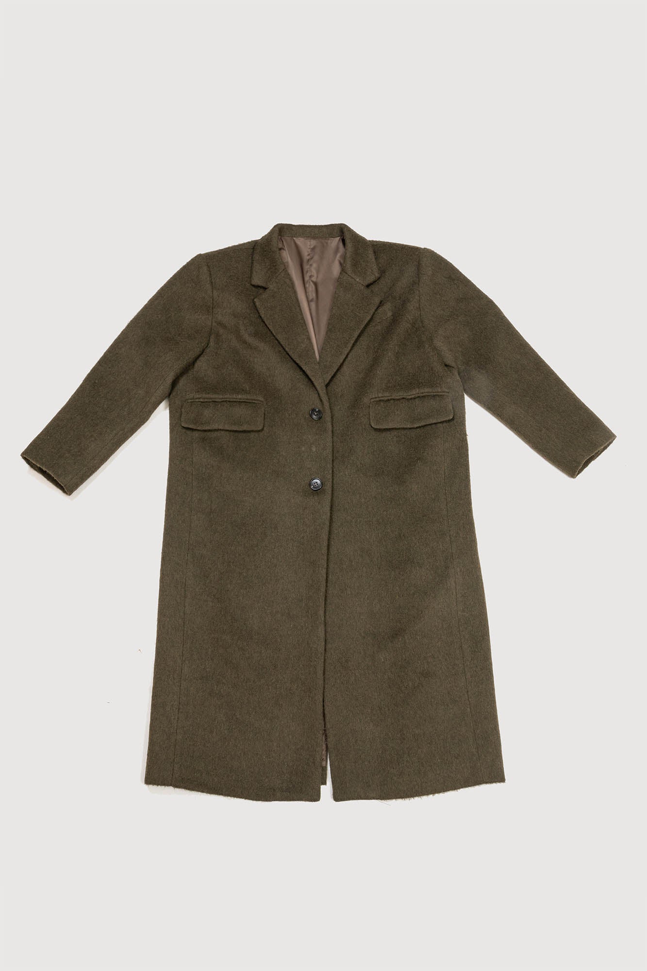 KADAKADA Wool-Blended Oversized Long Coat, premium urban and streetwear designers apparel on PROJECTISR.com, KADAKADA