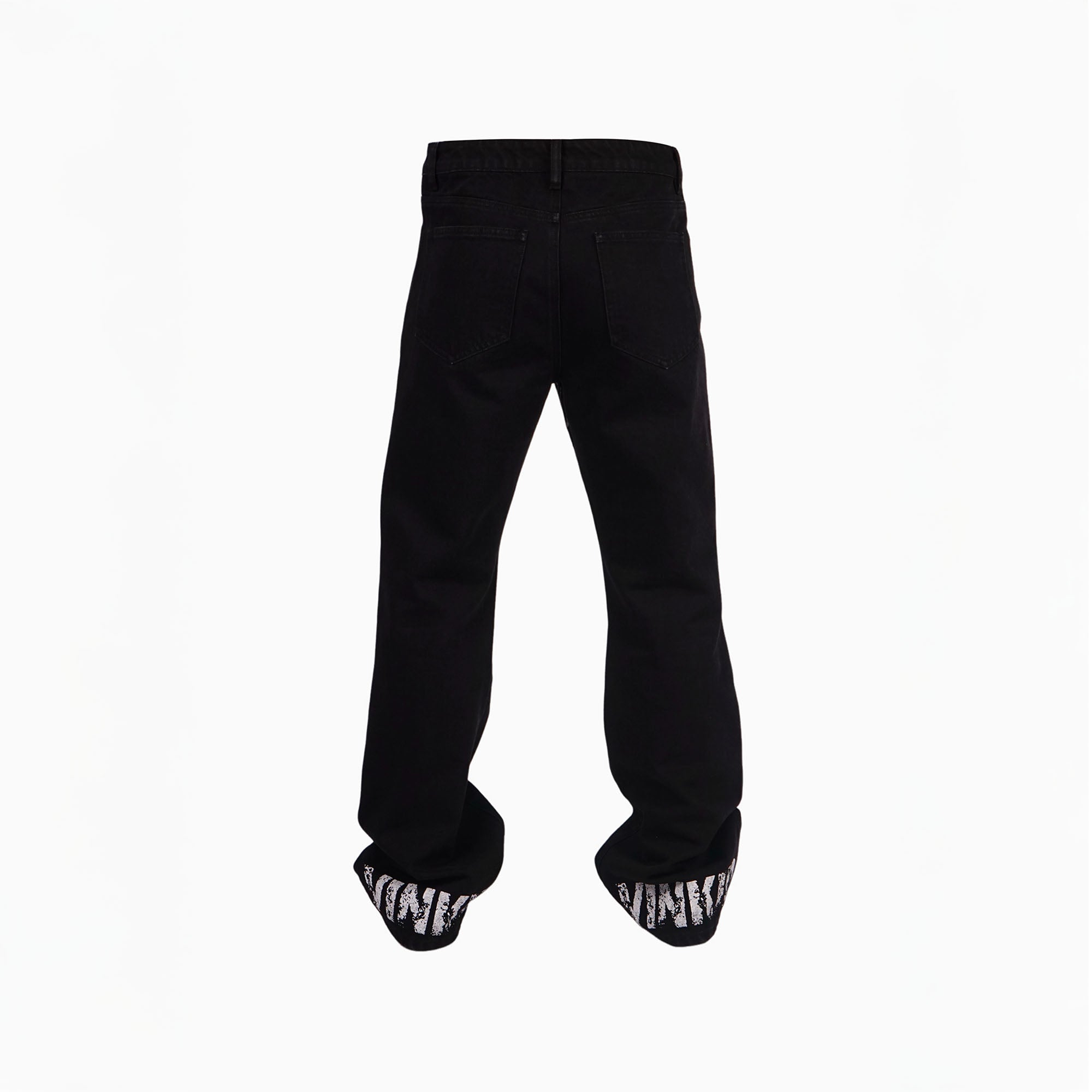 VINKID Flock of Doves Graphic Jeans, premium urban and streetwear designers apparel on PROJECTISR.com, VINKID
