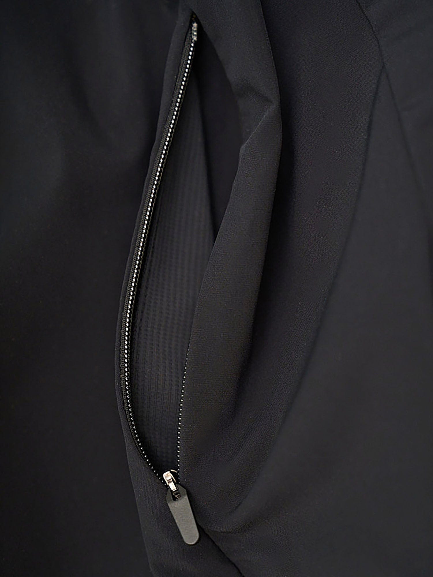 UMAMIISM Slogan Contrast Sleeve Mock Neck UV Protection Jacket, premium urban and streetwear designers apparel on PROJECTISR.com, UMAMIISM