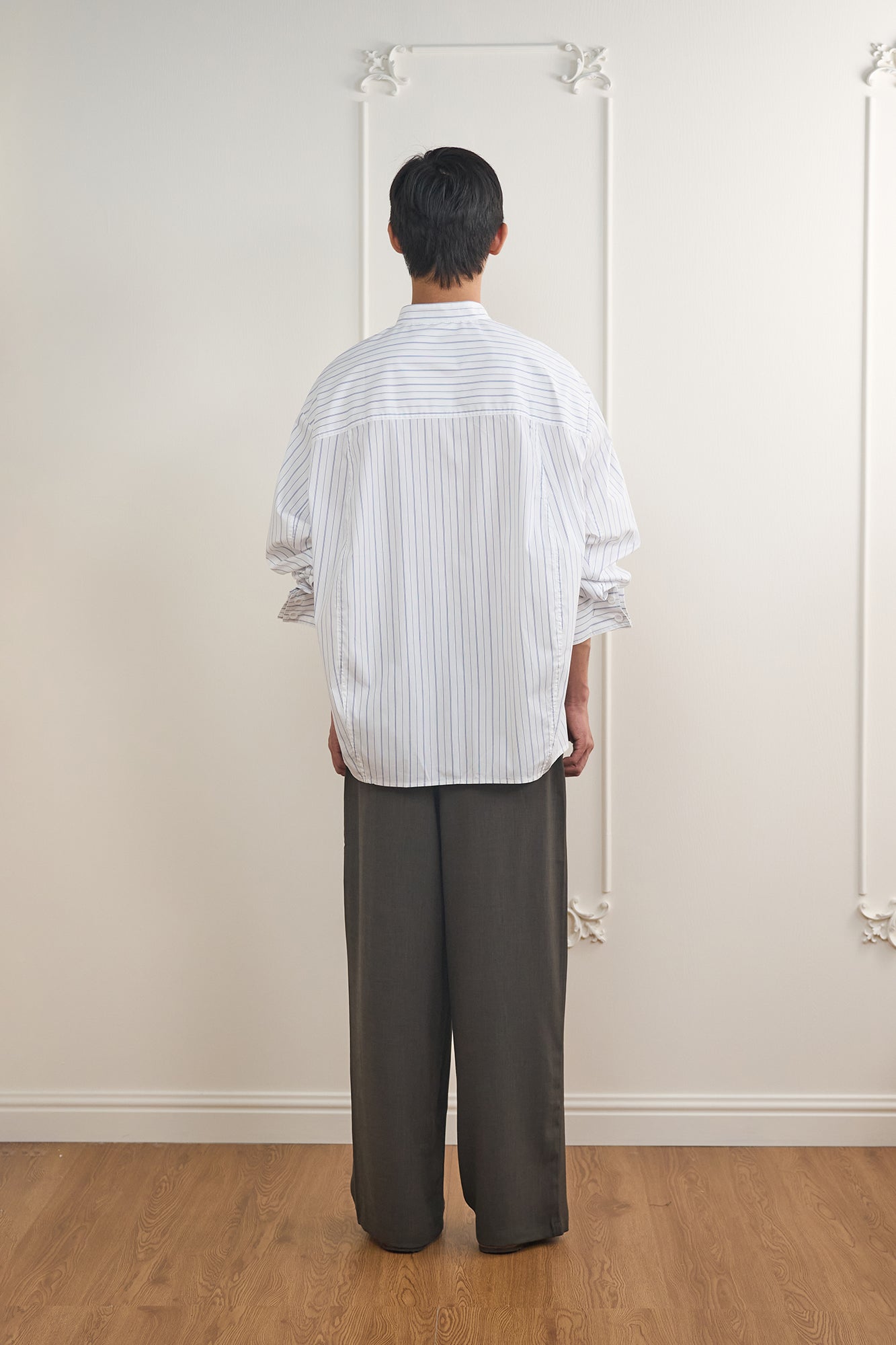 ORAL UTOPIA Belted Charm-Embellished Pleated Pants, premium urban and streetwear designers apparel on PROJECTISR.com, ORAL UTOPIA