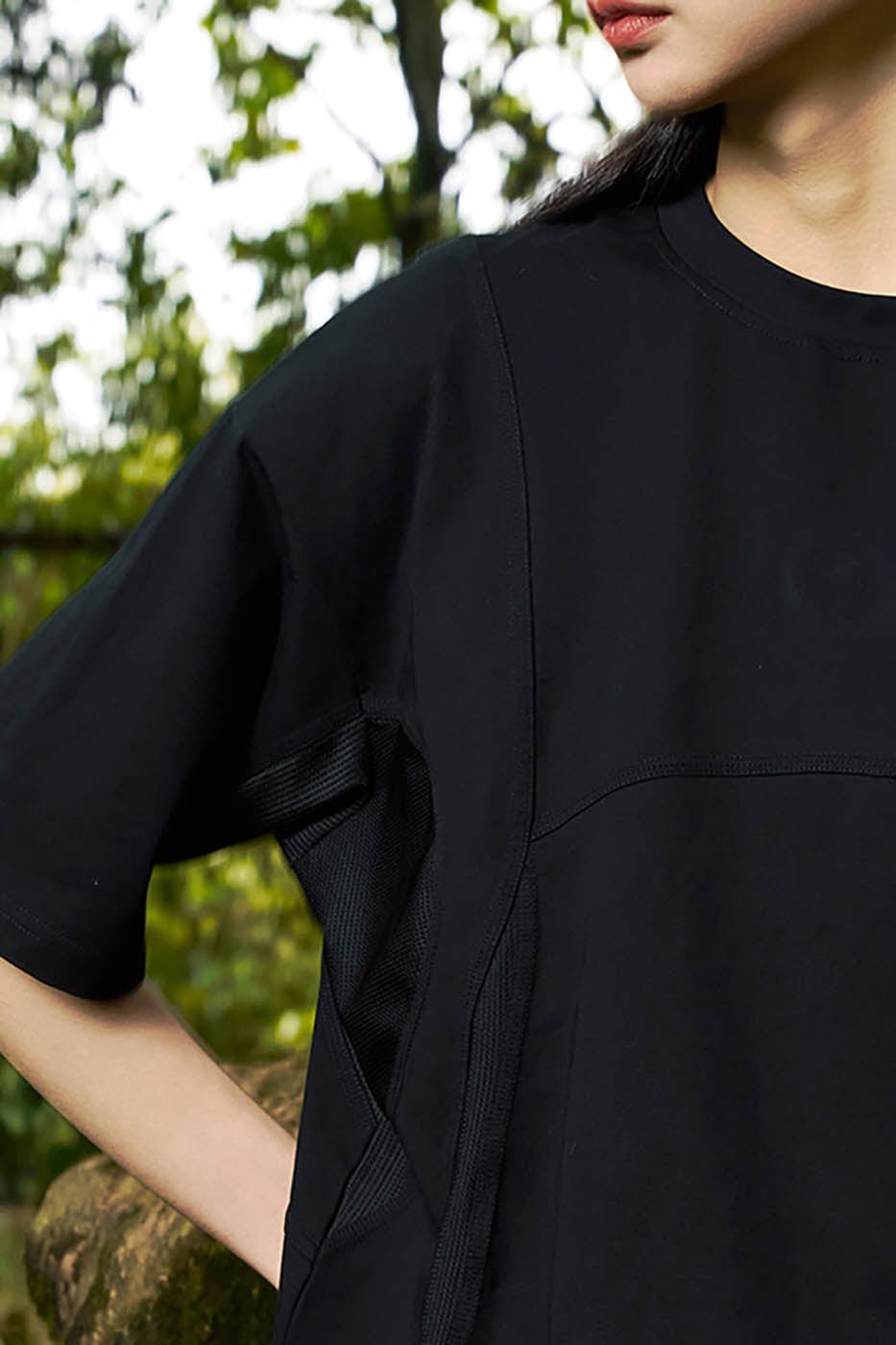 ENSHADOWER Arc Spliced Sorona T-Shirt, premium urban and streetwear designers apparel on PROJECTISR.com, ENSHADOWER