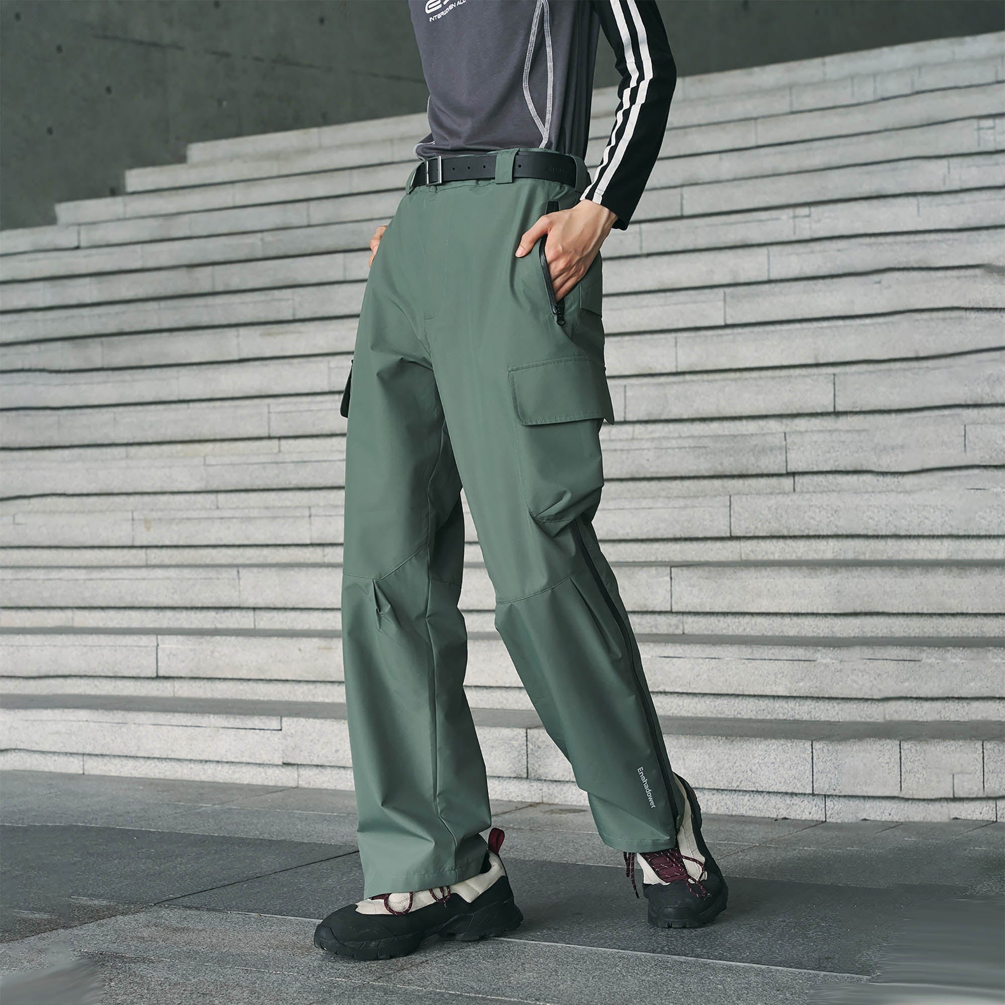 ENSHADOWER Multi-Pocket Waterproof Half-Zip Pants, premium urban and streetwear designers apparel on PROJECTISR.com, ENSHADOWER
