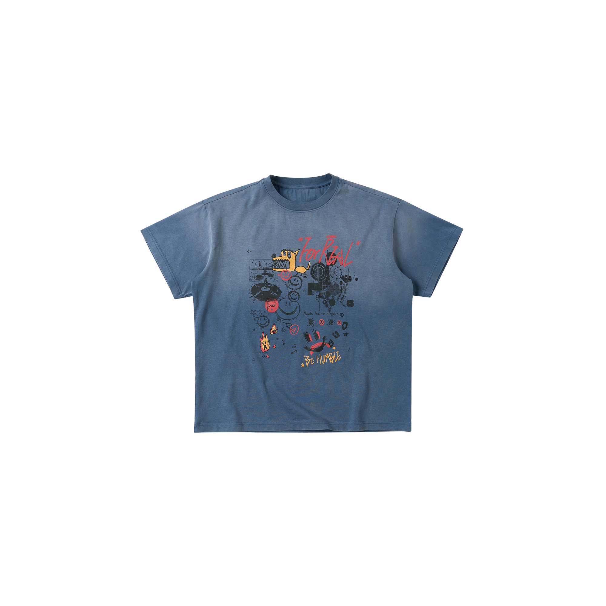 SAVAGEGROWTHWORLD Distressed Washed Graffiti Boxy Tee, premium urban and streetwear designers apparel on PROJECTISR.com, SAVAGEGROWTHWORLD