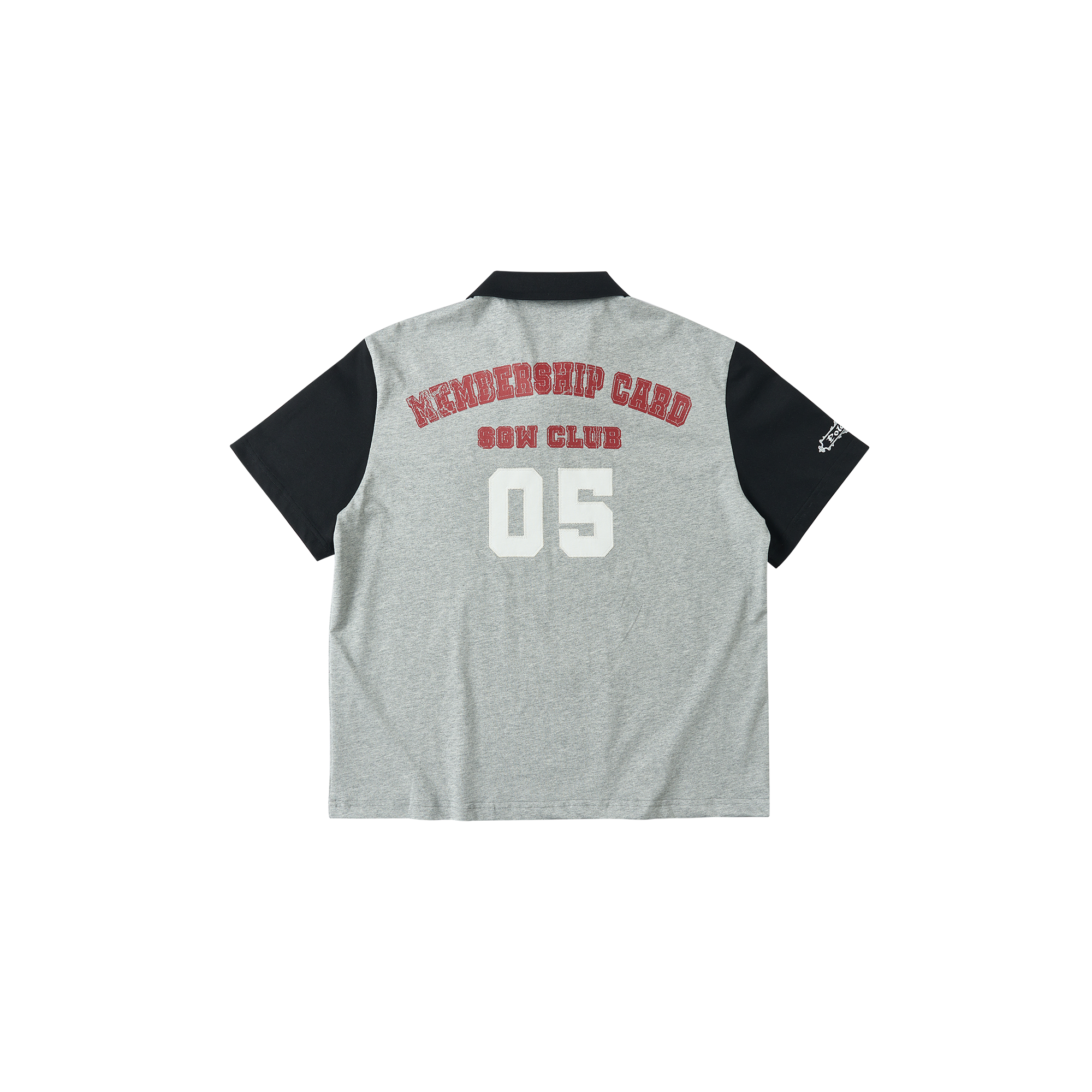 SAVAGEGROWTHWORLD Embroidered Colorblock Polo Tee, premium urban and streetwear designers apparel on PROJECTISR.com, SAVAGEGROWTHWORLD