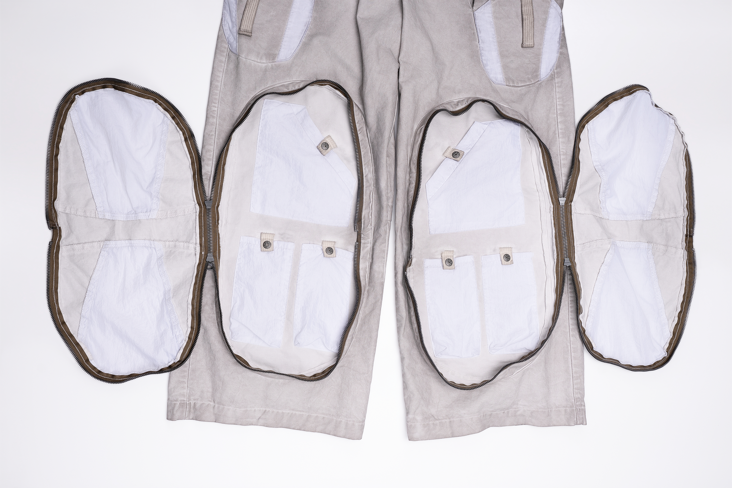 STEAM Multi-Pocket Spliced Parachute Cargo Pants