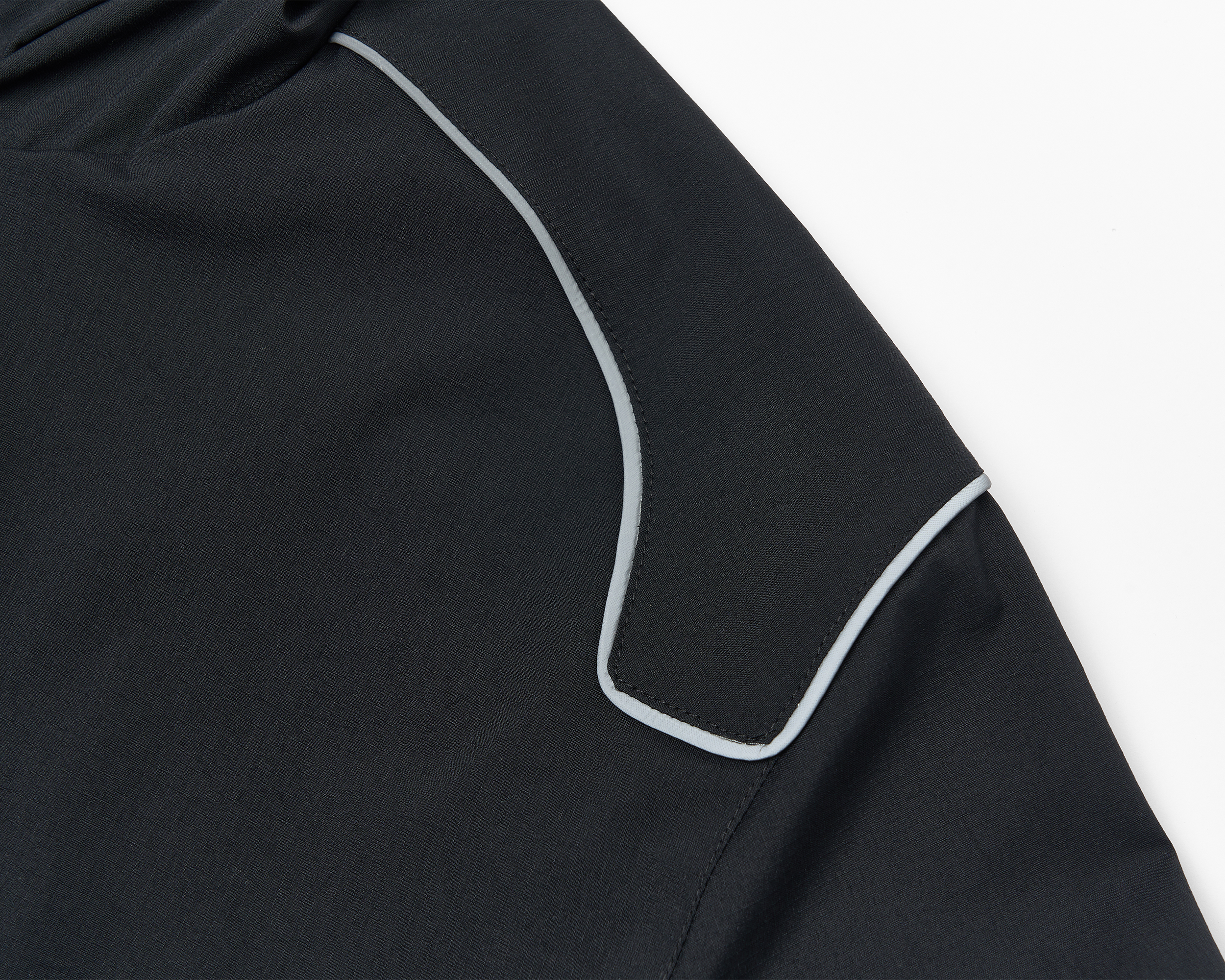 SAVAGEGROWTHWORLD Embroidered Logo Piped Hooded Jacket, premium urban and streetwear designers apparel on PROJECTISR.com, SAVAGEGROWTHWORLD