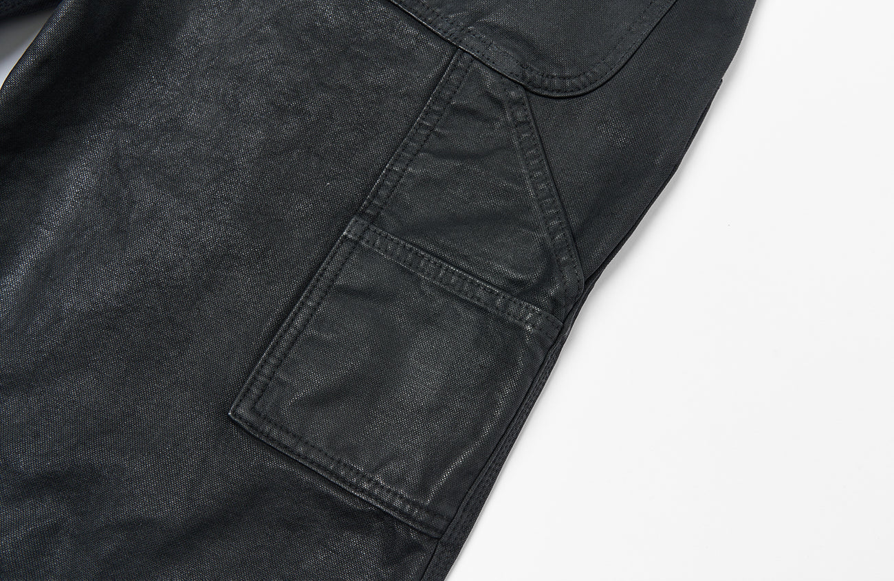SAVAGEGROWTHWORLD Waxed Washed Dark Baggy Pants, premium urban and streetwear designers apparel on PROJECTISR.com, SAVAGEGROWTHWORLD