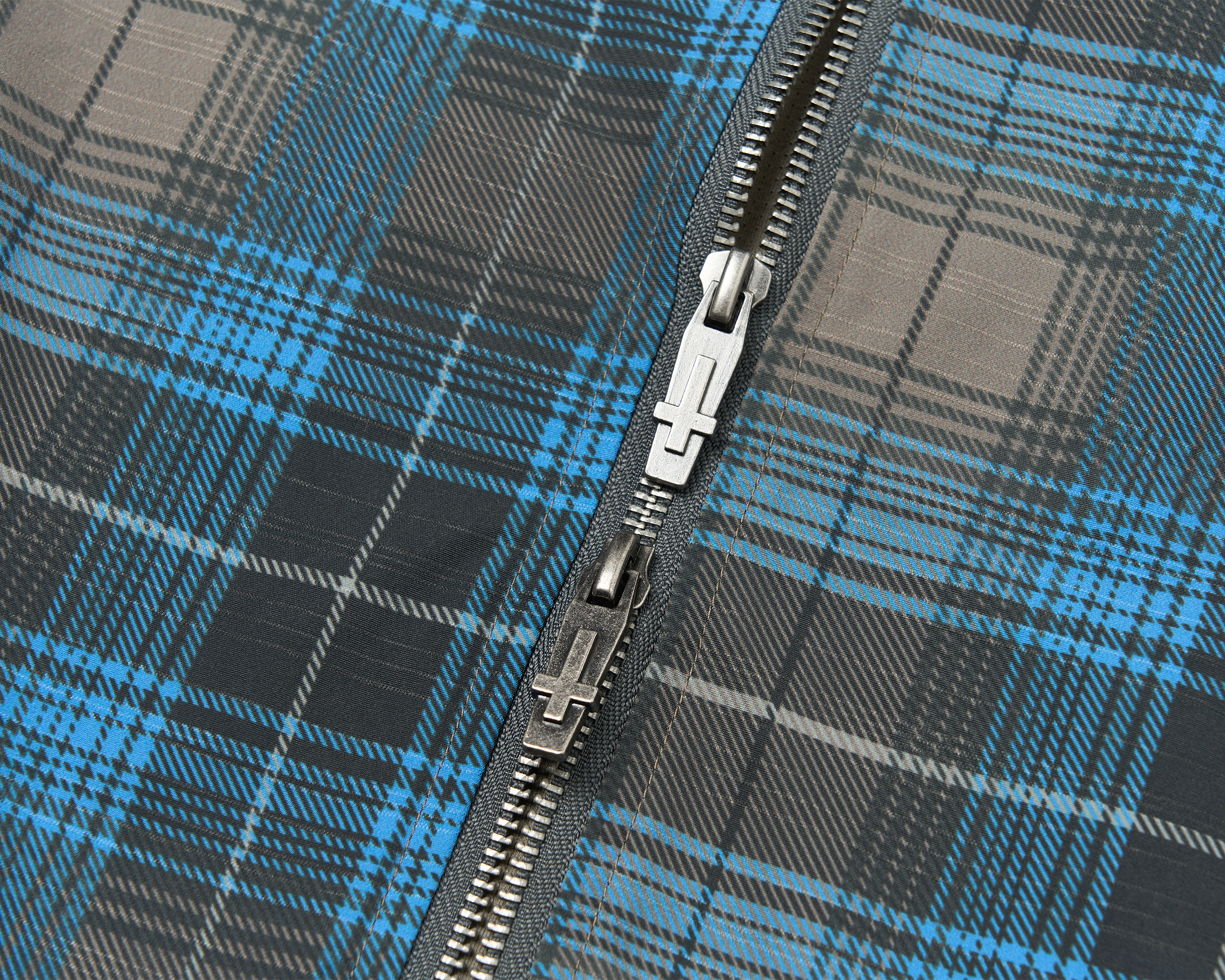 SAVAGEGROWTHWORLD Plaid Stand-Collar Jacket, premium urban and streetwear designers apparel on PROJECTISR.com, SAVAGEGROWTHWORLD