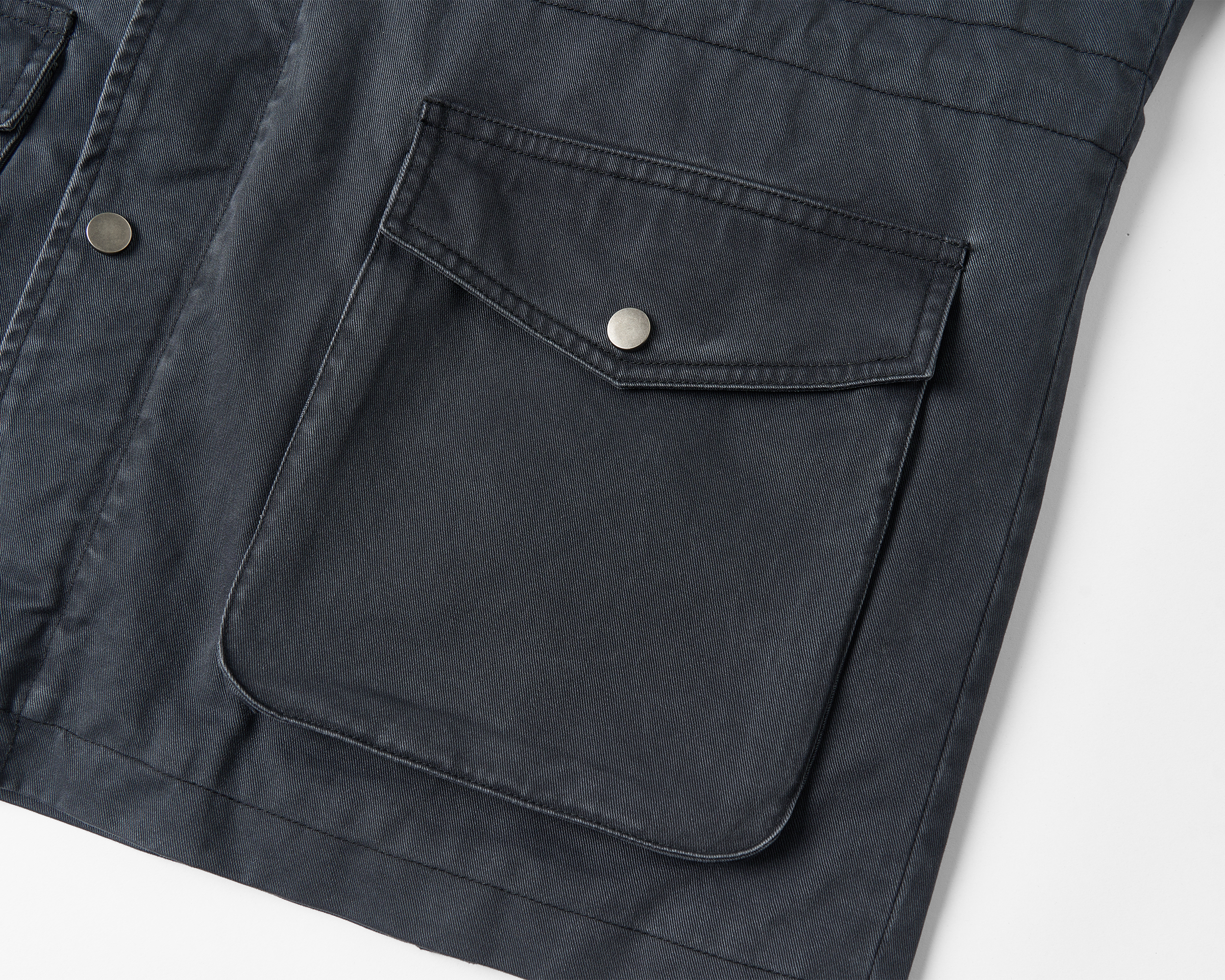 SAVAGEGROWTHWORLD Washed Canvas Multi-Pocket Utility Jacket, premium urban and streetwear designers apparel on PROJECTISR.com, SAVAGEGROWTHWORLD