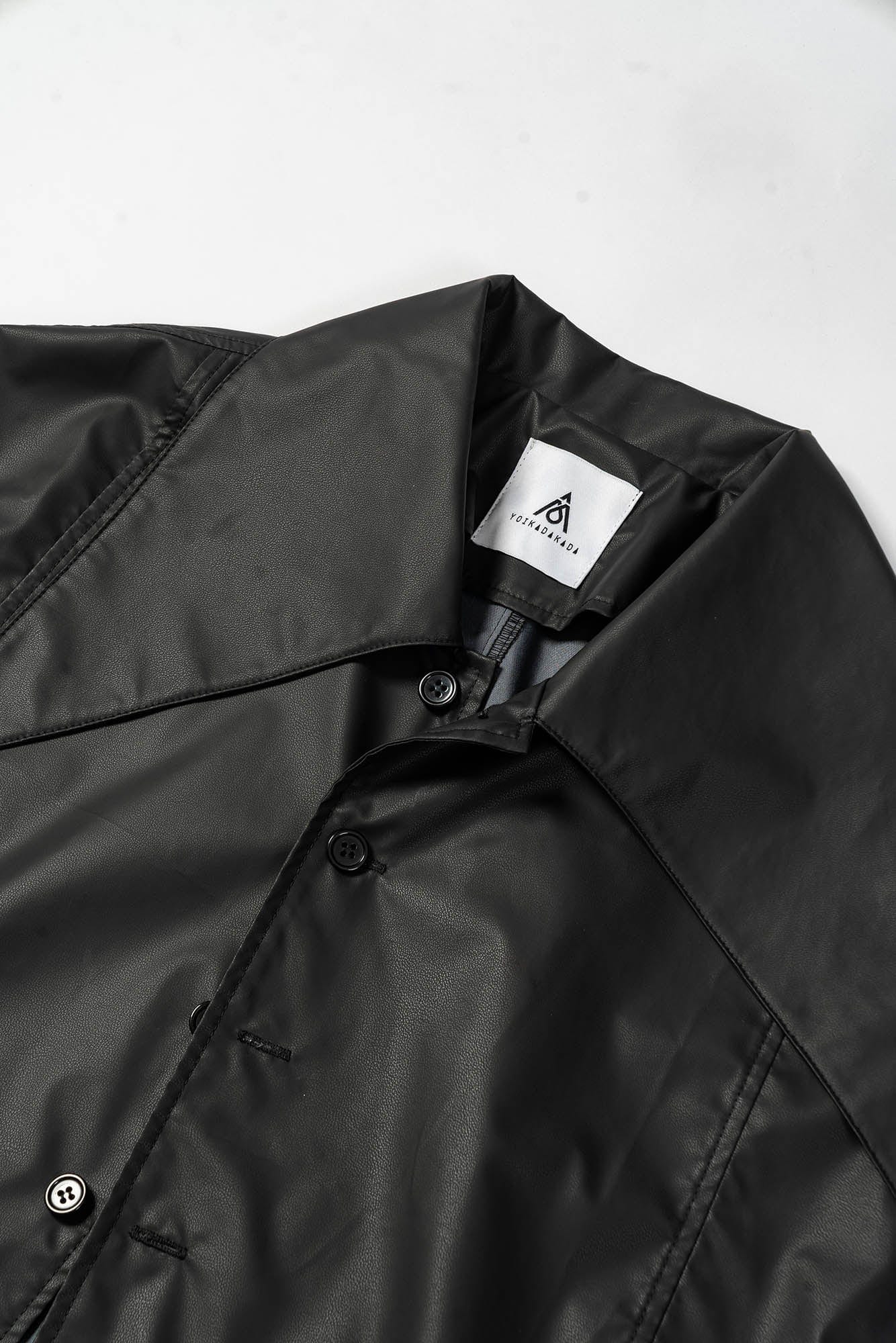 KADAKADA Pointed Hem Faux Leather Vest, premium urban and streetwear designers apparel on PROJECTISR.com, KADAKADA