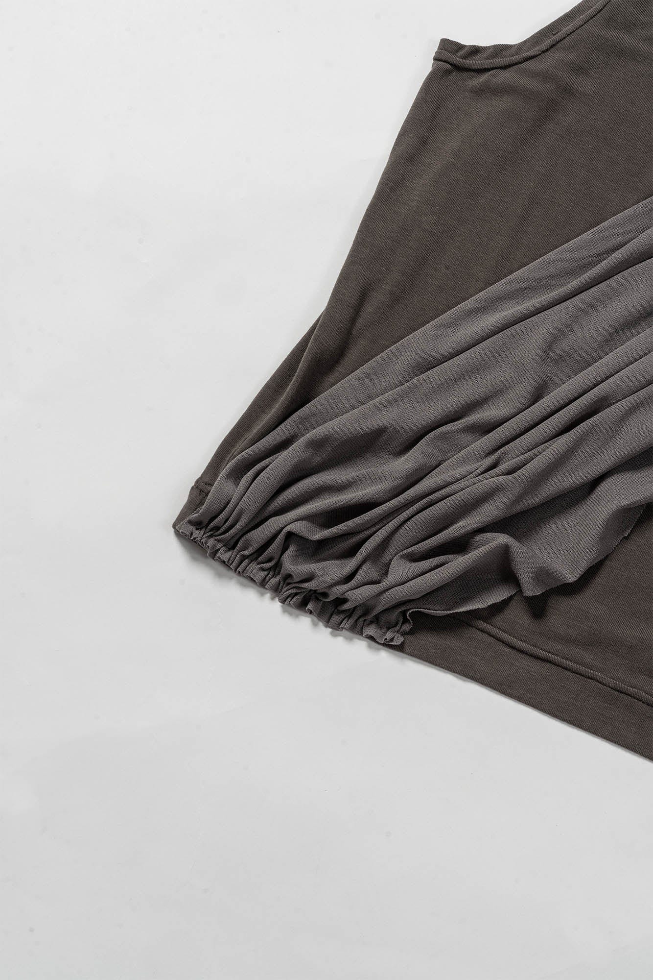 KADAKADA Draped Sheer High-Neck Tank Top, premium urban and streetwear designers apparel on PROJECTISR.com, KADAKADA