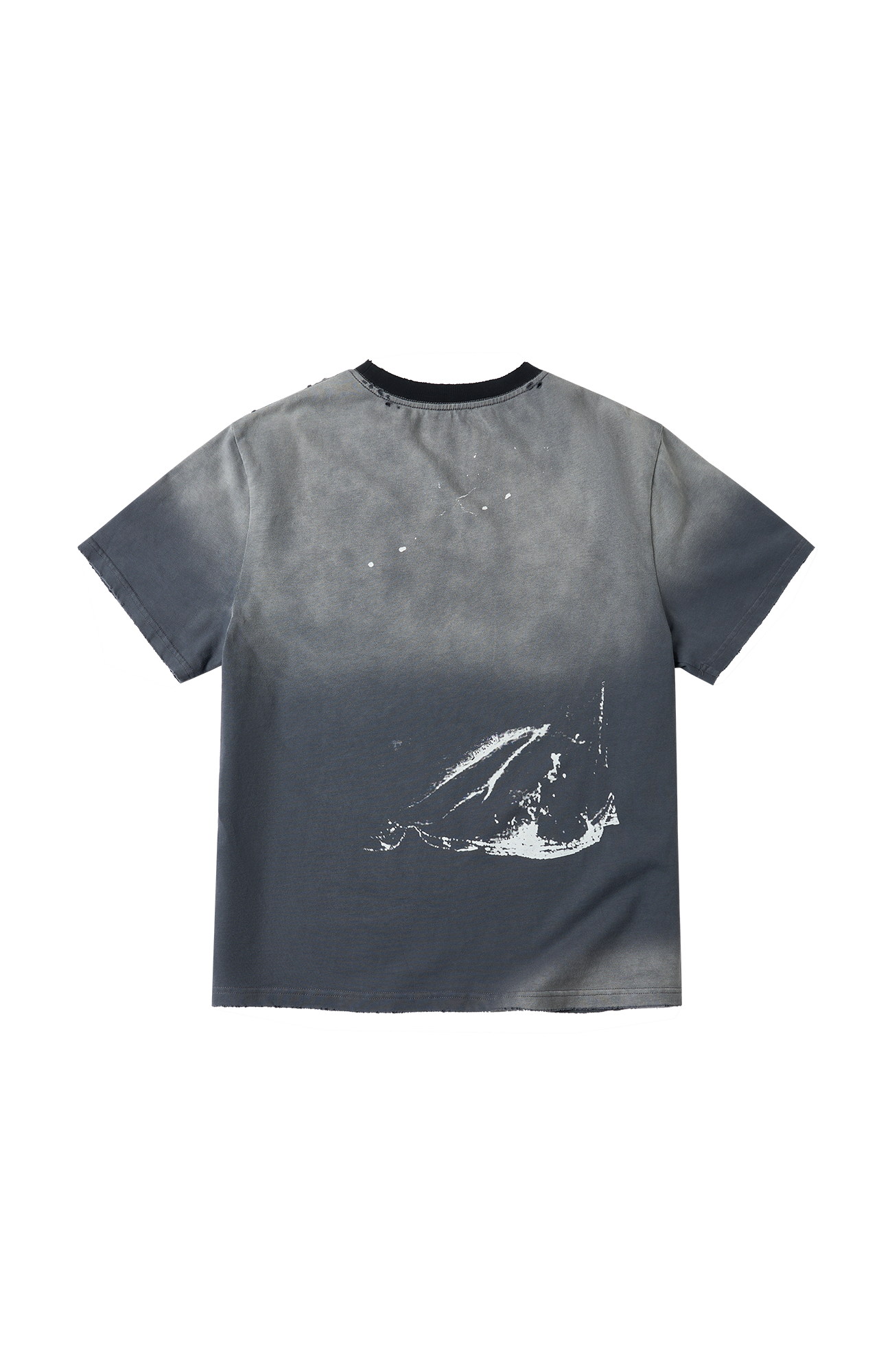 SAVAGEGROWTHWORLD Studded Distressed Graphic T-Shirt