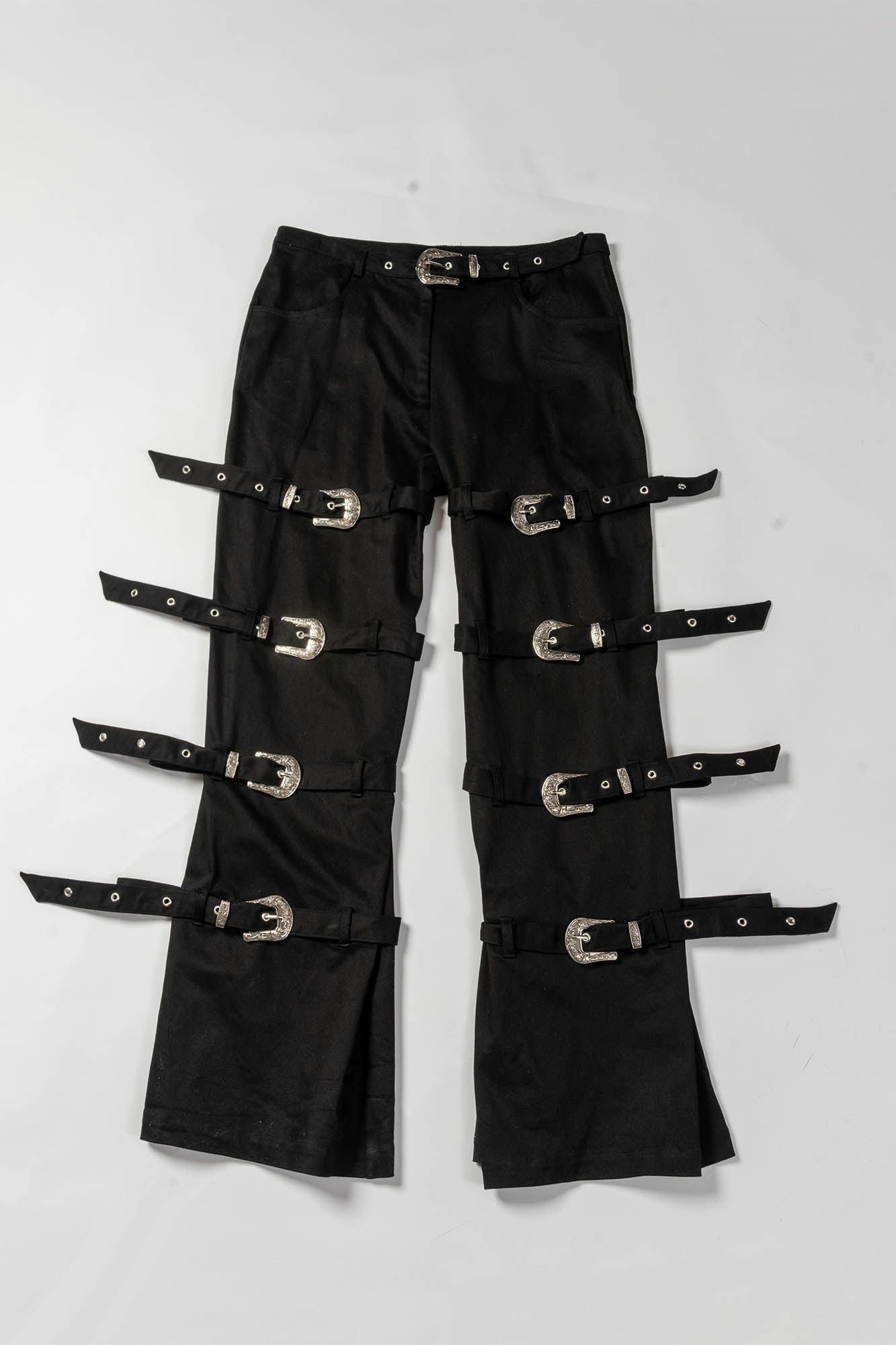 KADAKADA Buckled Bondage Pants, premium urban and streetwear designers apparel on PROJECTISR.com, KADAKADA