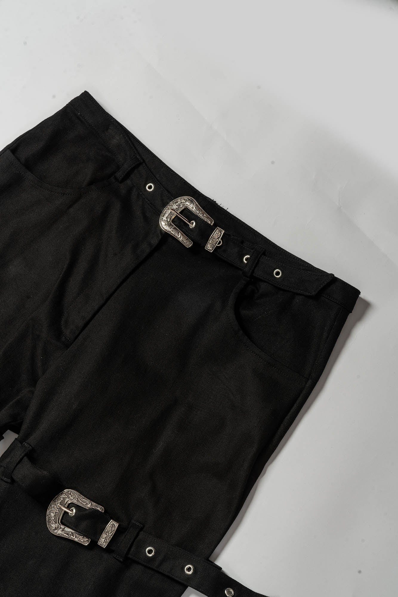 KADAKADA Buckled Bondage Pants, premium urban and streetwear designers apparel on PROJECTISR.com, KADAKADA