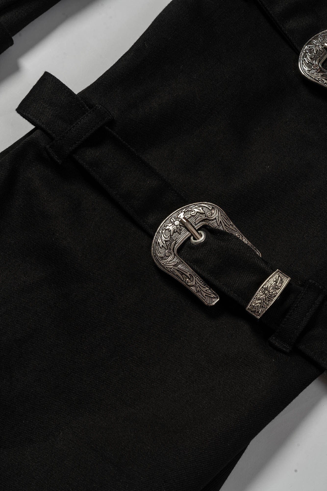 KADAKADA Buckled Bondage Pants, premium urban and streetwear designers apparel on PROJECTISR.com, KADAKADA